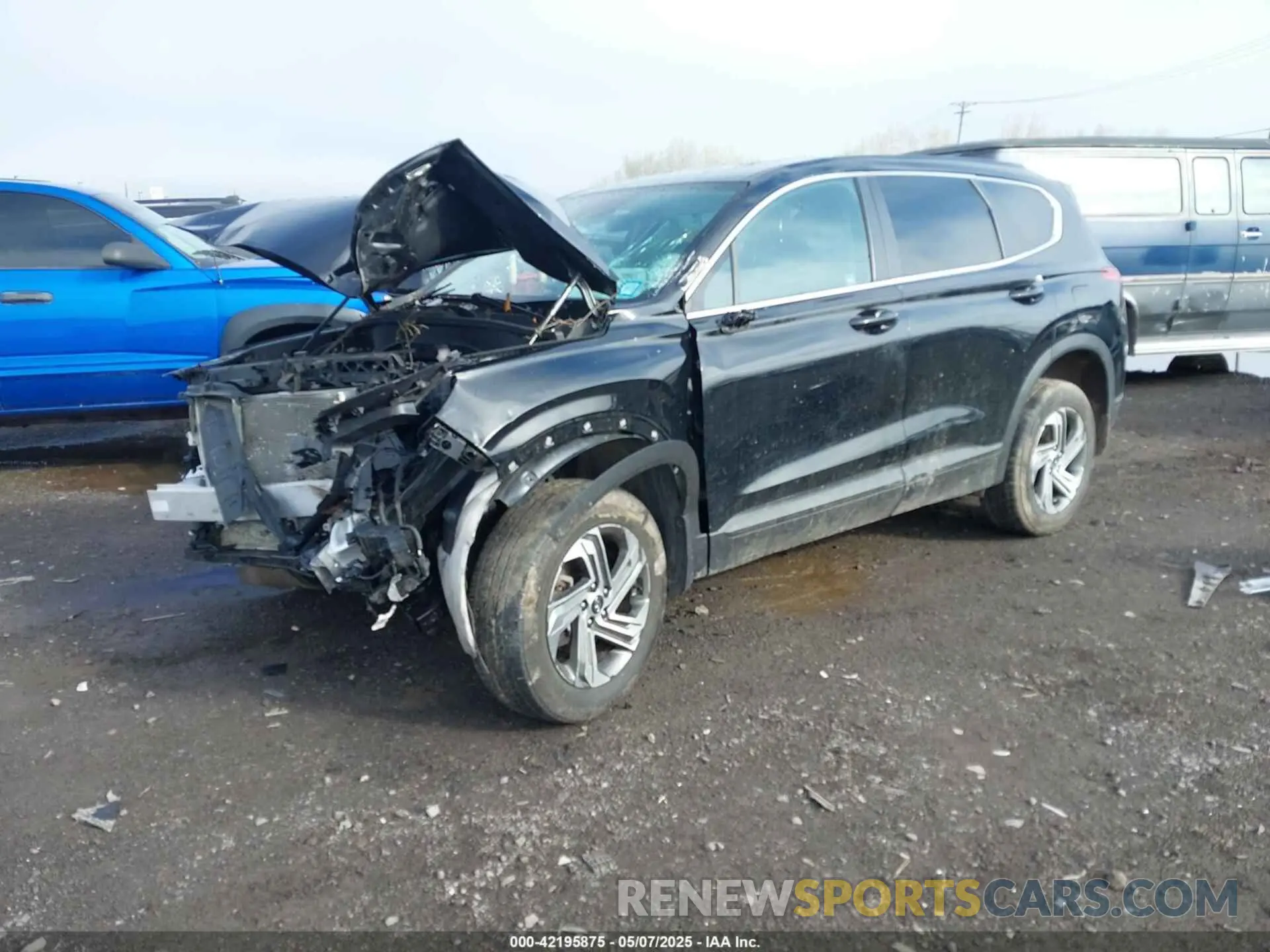 2 Photograph of a damaged car 5NMS1DAJ8MH344041 HYUNDAI SANTA FE 2021