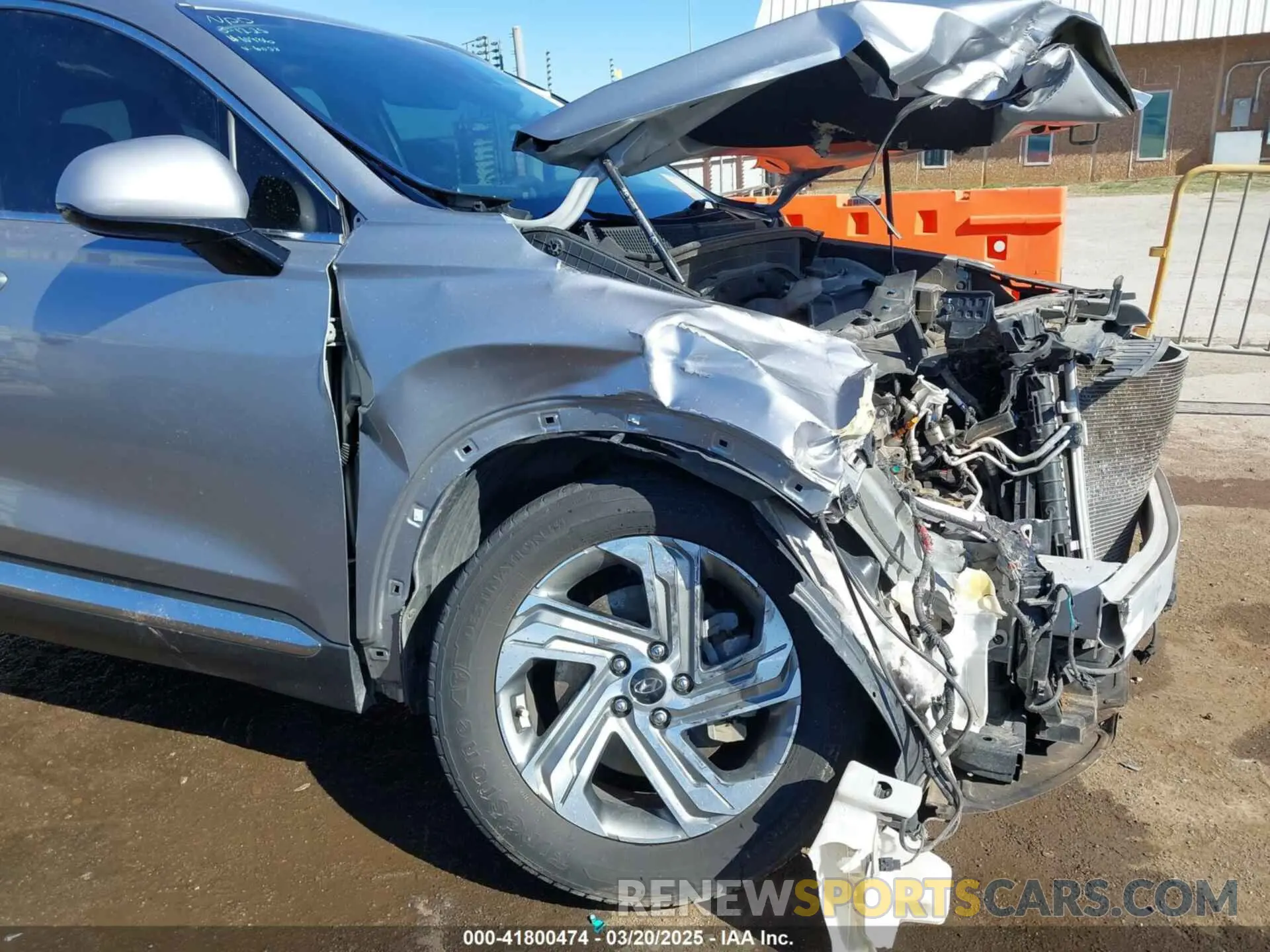 6 Фотография поврежденного автомобиля 5NMS24AJ1MH356058 HYUNDAI SANTA FE 2021