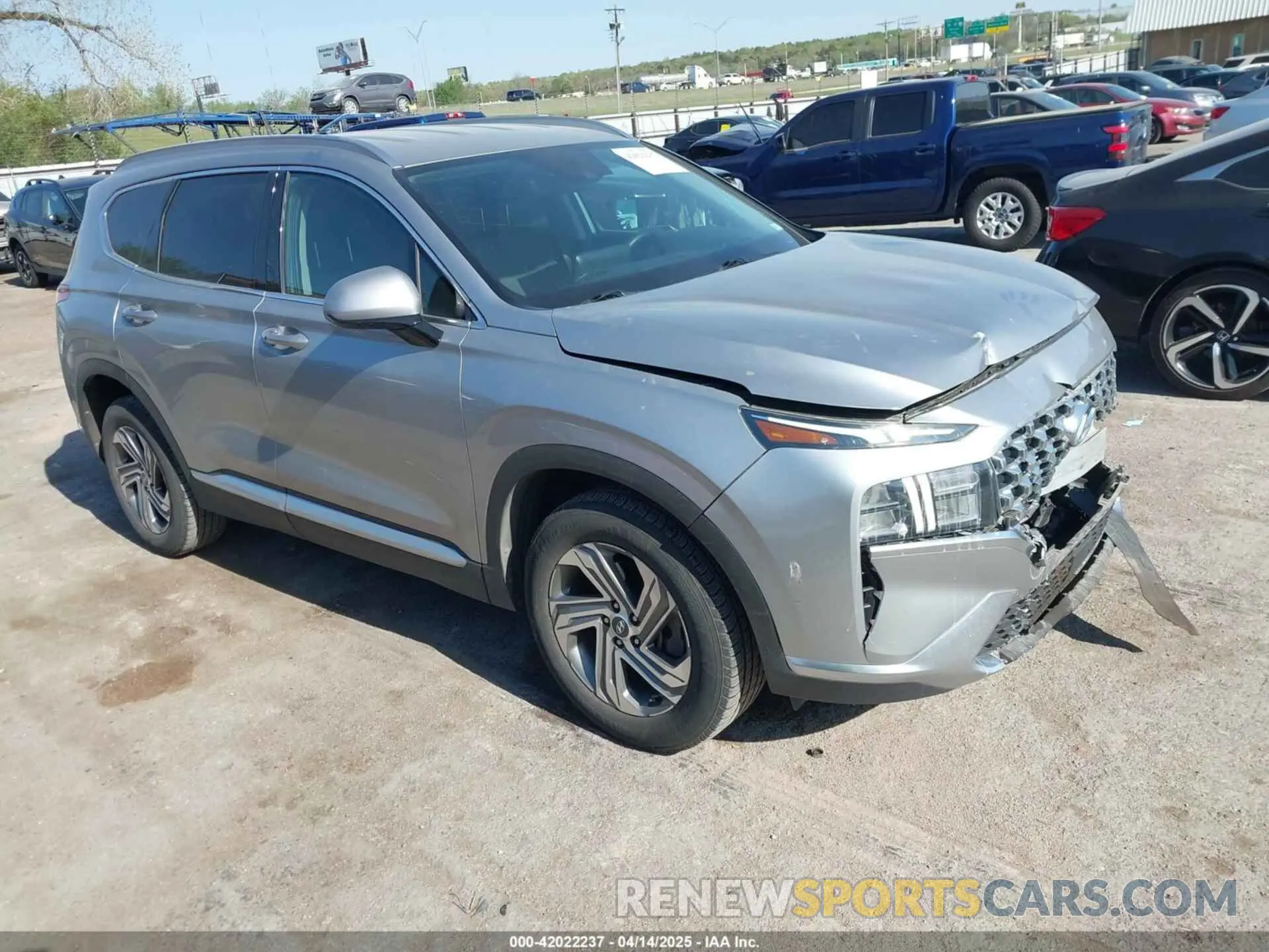 1 Photograph of a damaged car 5NMS24AJ4MH353199 HYUNDAI SANTA FE 2021