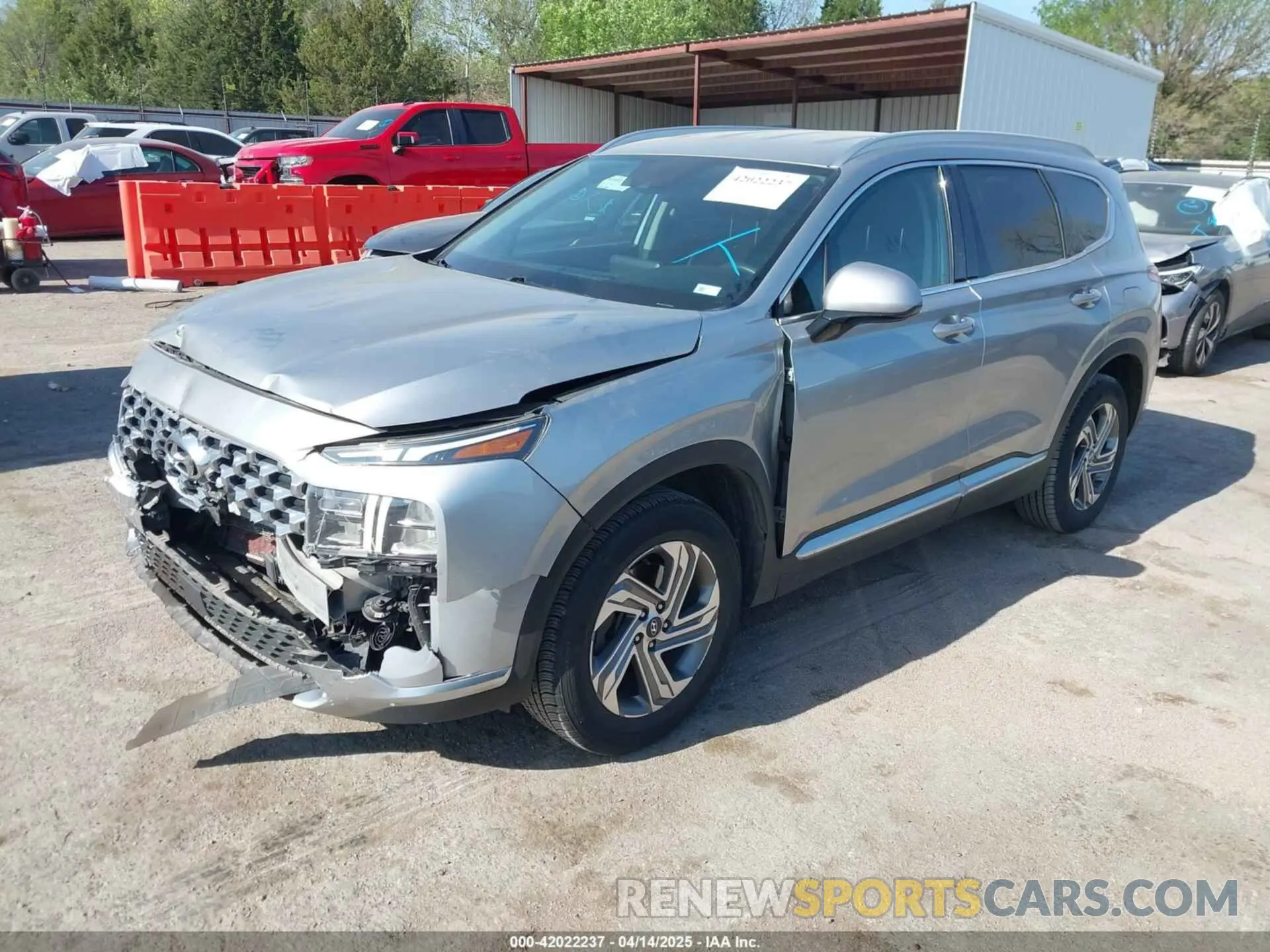 2 Photograph of a damaged car 5NMS24AJ4MH353199 HYUNDAI SANTA FE 2021