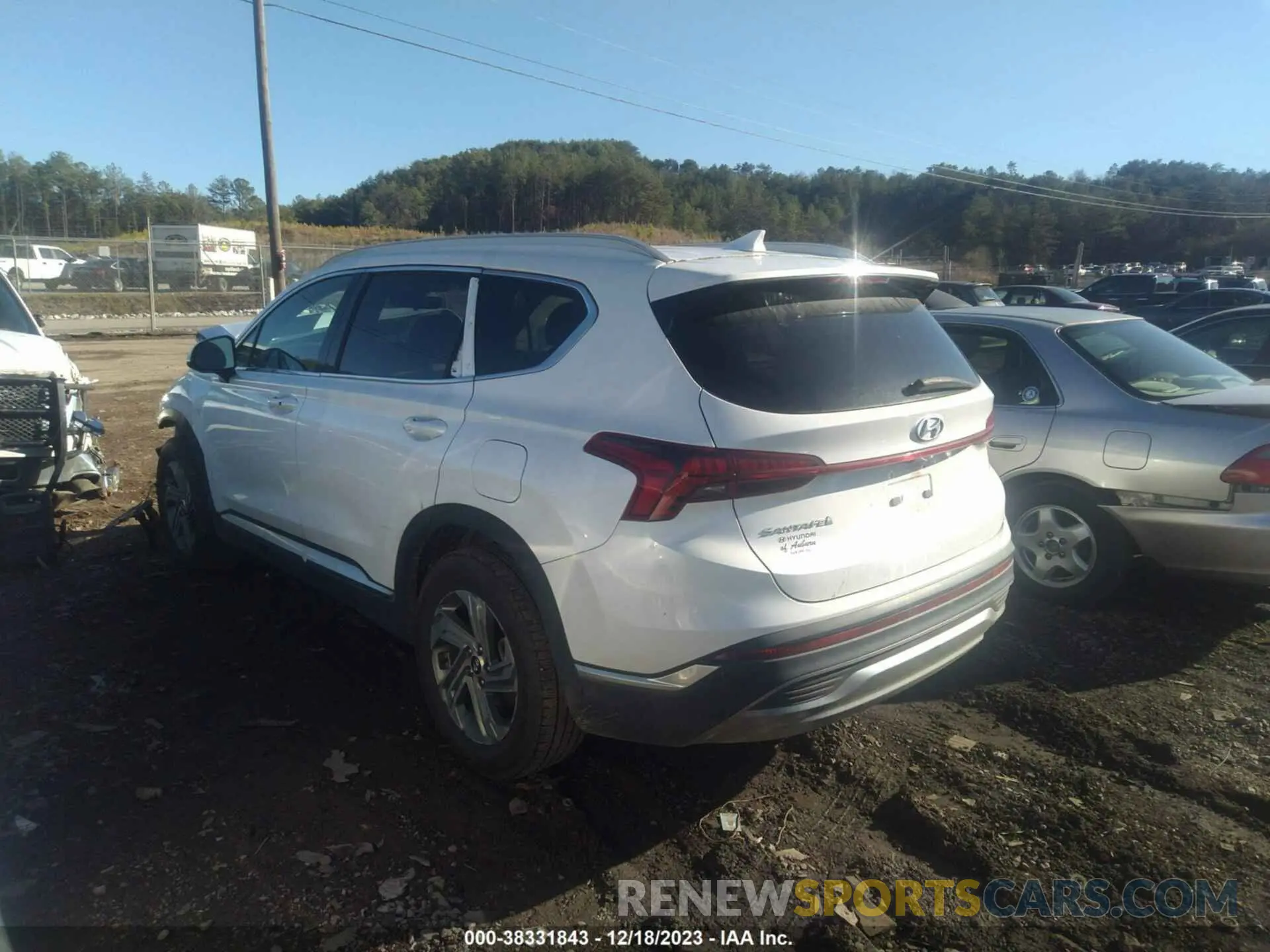 3 Фотография поврежденного автомобиля 5NMS24AJ5MH340722 HYUNDAI SANTA FE 2021
