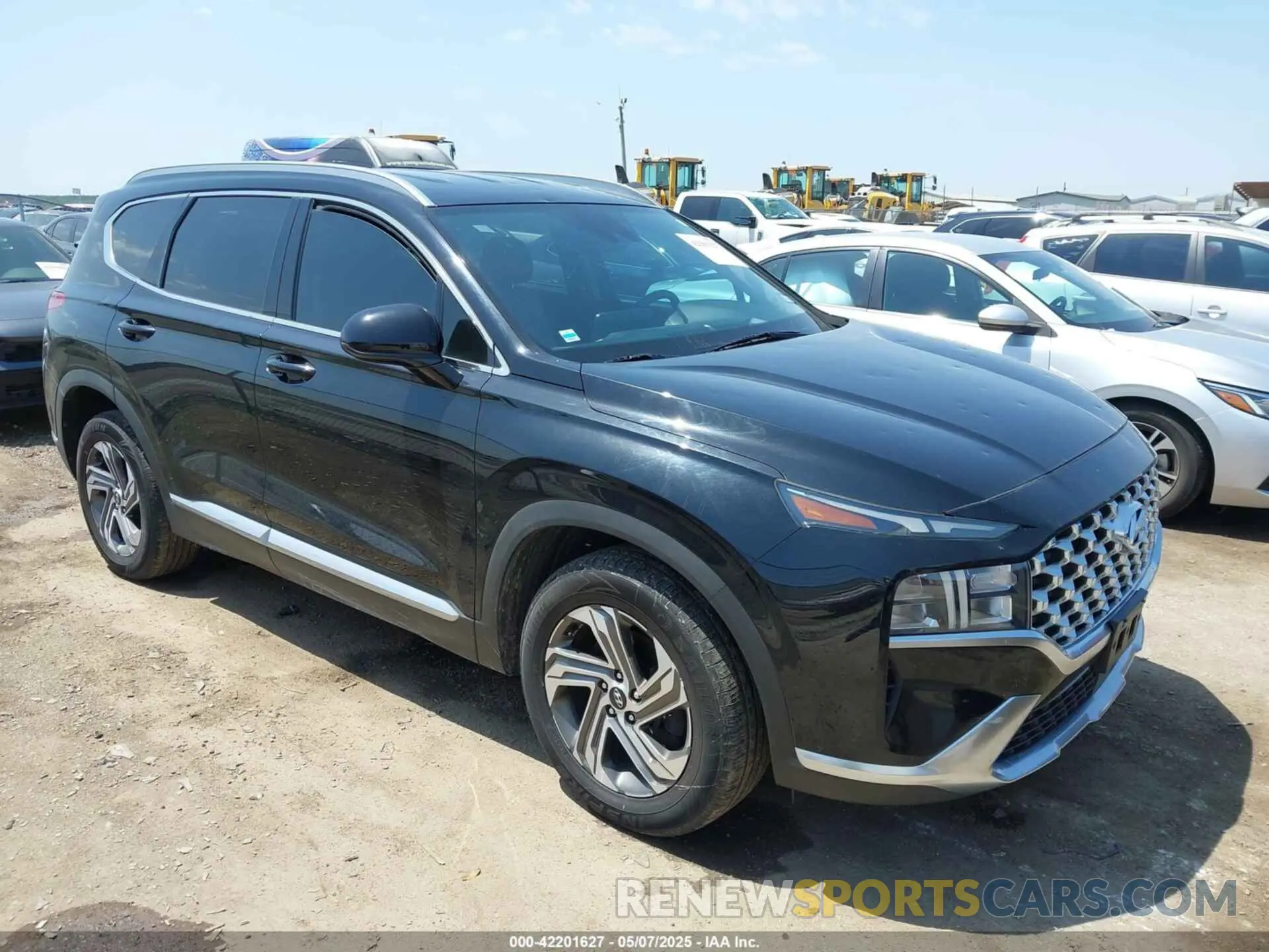1 Photograph of a damaged car 5NMS24AJ7MH307365 HYUNDAI SANTA FE 2021