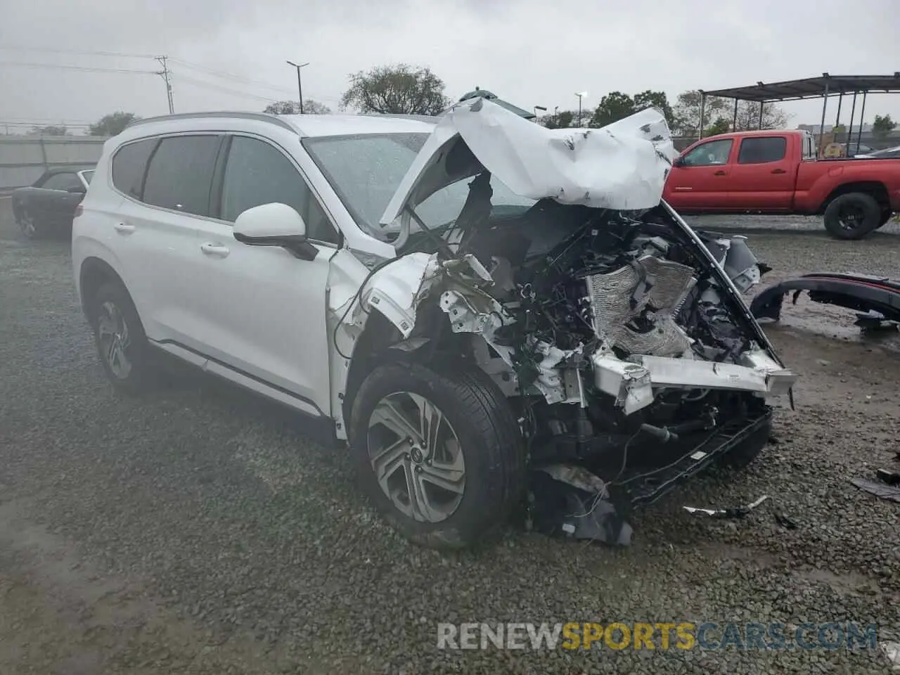 4 Photograph of a damaged car 5NMS24AJ7MH318303 HYUNDAI SANTA FE 2021