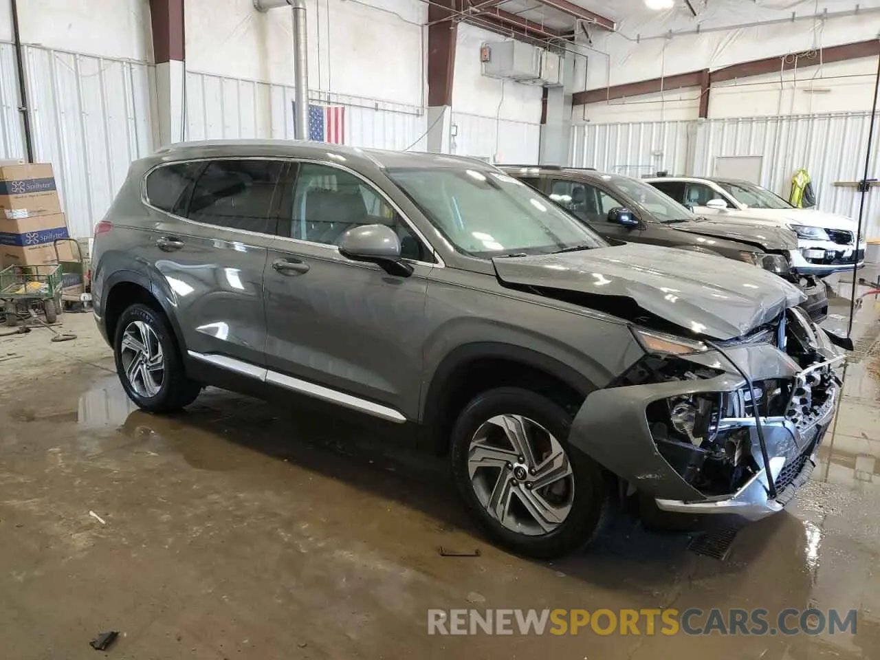 4 Photograph of a damaged car 5NMS2DAJ1MH311539 HYUNDAI SANTA FE 2021
