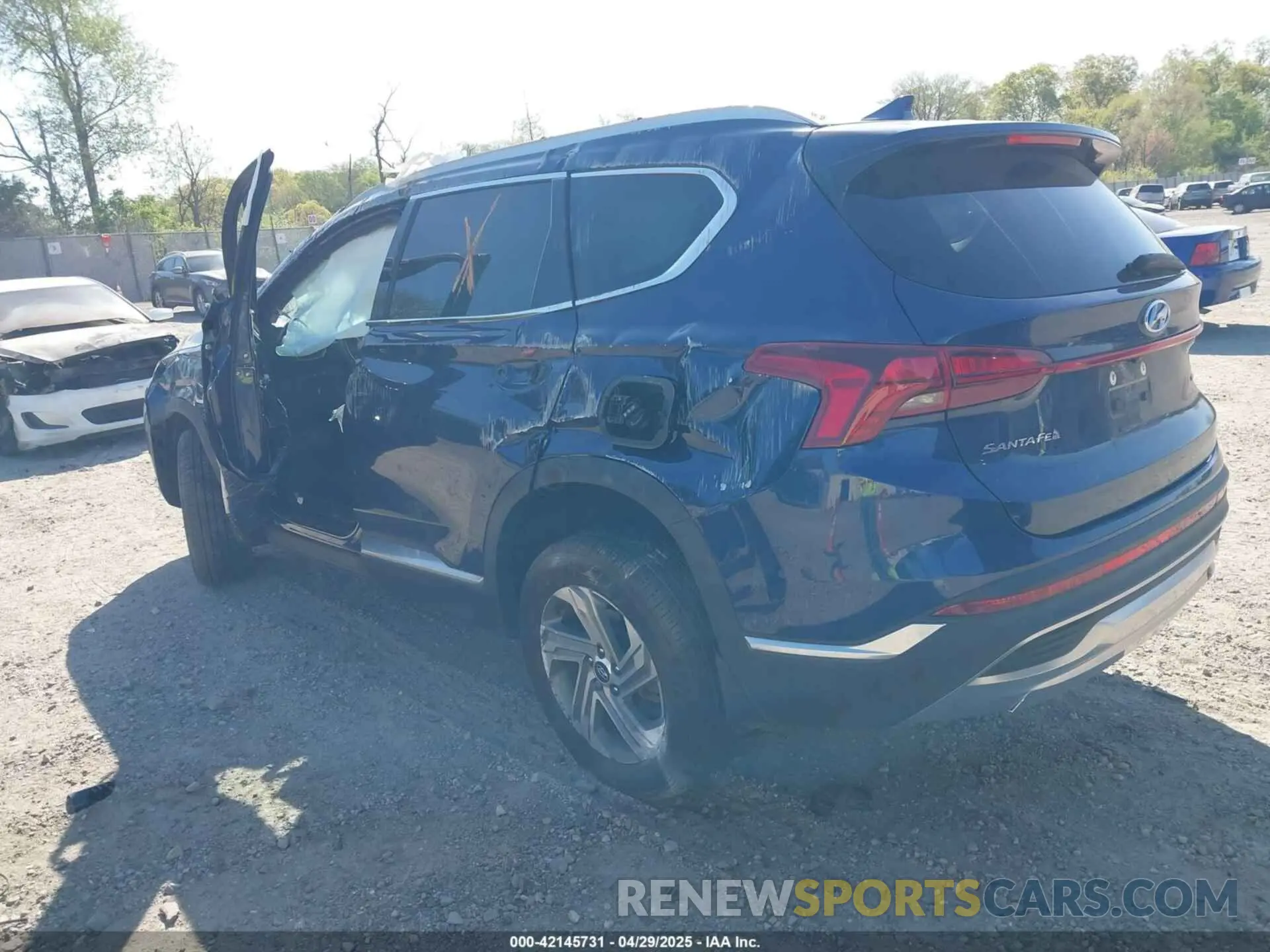 3 Photograph of a damaged car 5NMS2DAJ6MH346559 HYUNDAI SANTA FE 2021