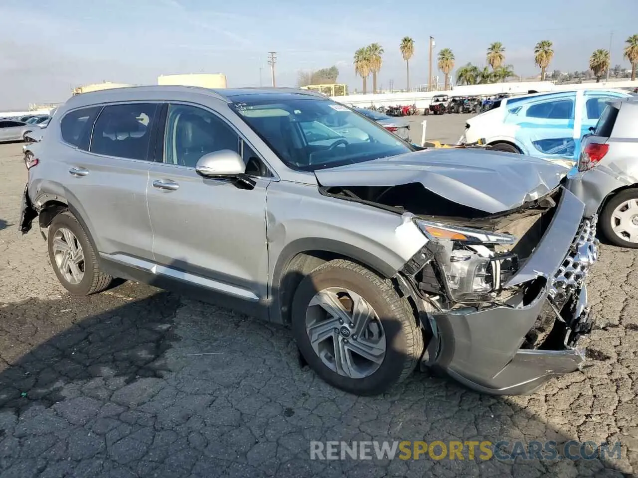 4 Фотография поврежденного автомобиля 5NMS34AJ5MH321004 HYUNDAI SANTA FE 2021
