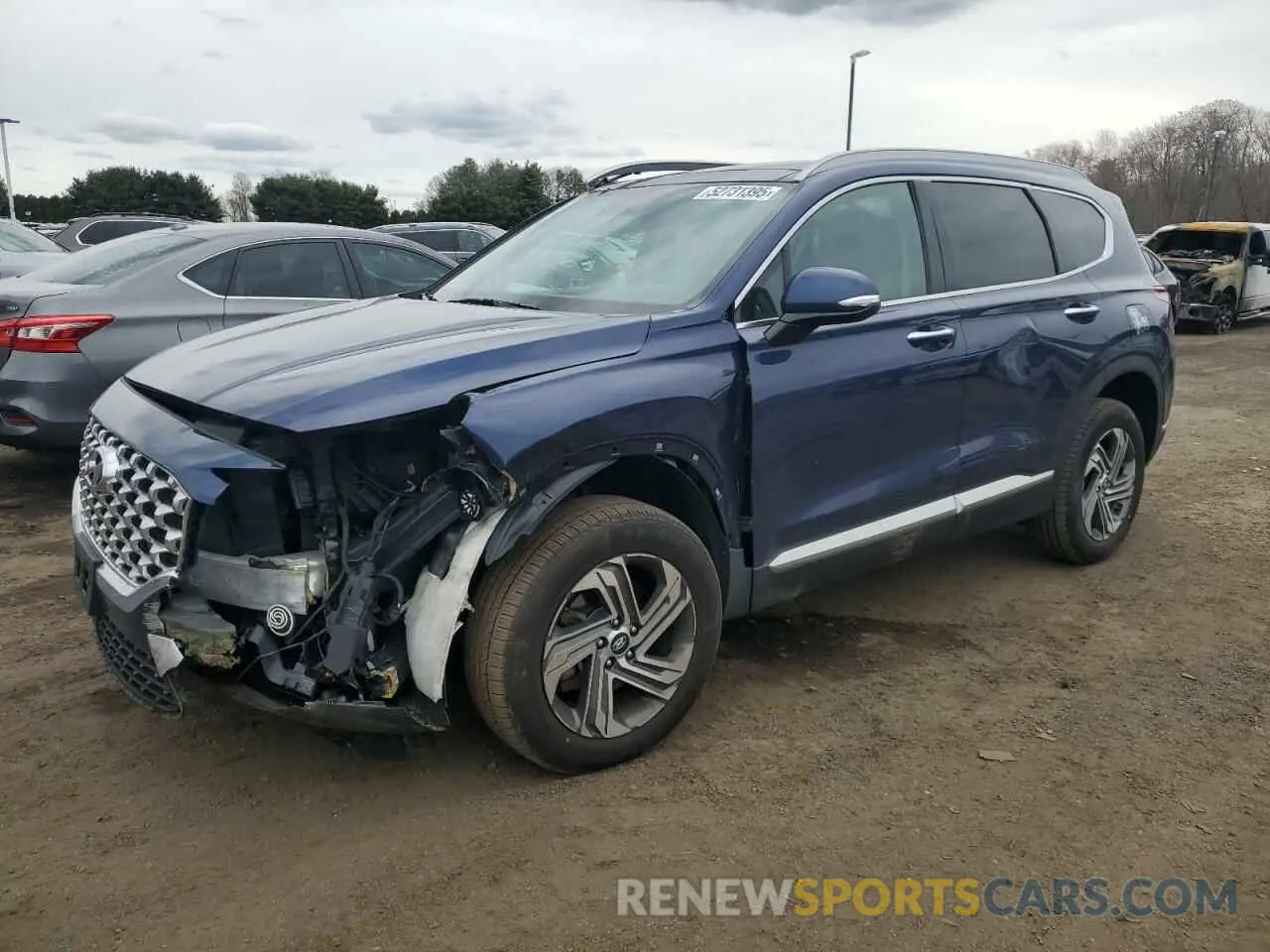 1 Photograph of a damaged car 5NMS3DAJ1MH345249 HYUNDAI SANTA FE 2021