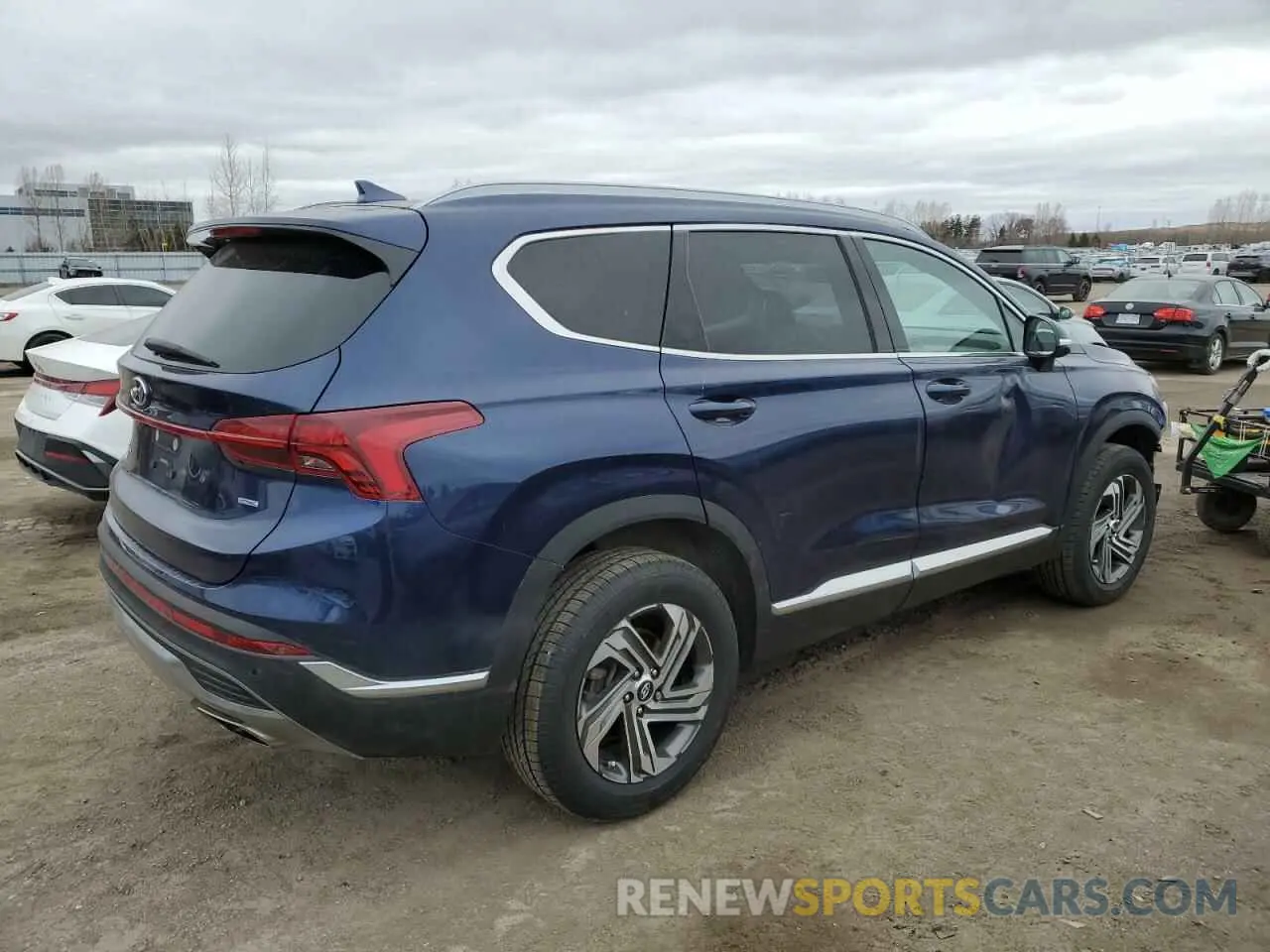 3 Фотография поврежденного автомобиля 5NMS3DAJ6MH315163 HYUNDAI SANTA FE 2021