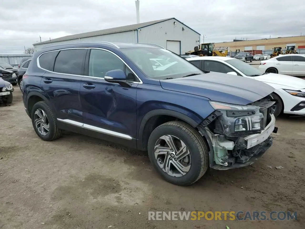 4 Фотография поврежденного автомобиля 5NMS3DAJ6MH315163 HYUNDAI SANTA FE 2021