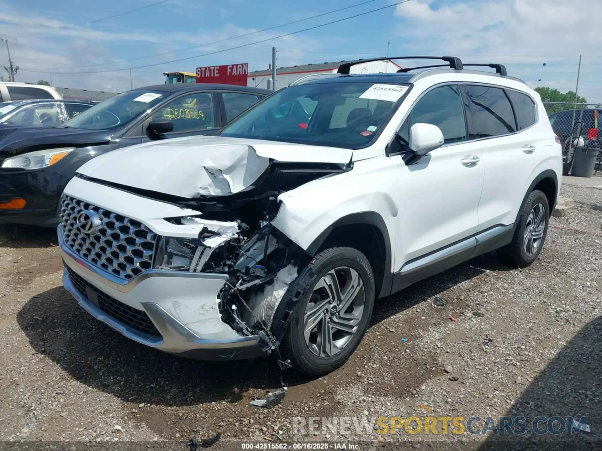2 Photograph of a damaged car 5NMS3DAJ7MH369751 HYUNDAI SANTA FE 2021