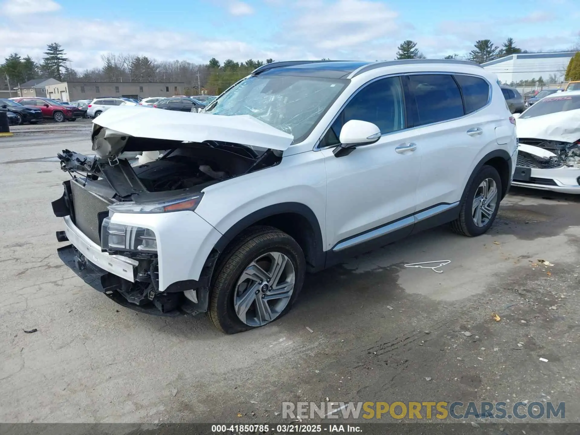 2 Photograph of a damaged car 5NMS3DAJ8MH323717 HYUNDAI SANTA FE 2021