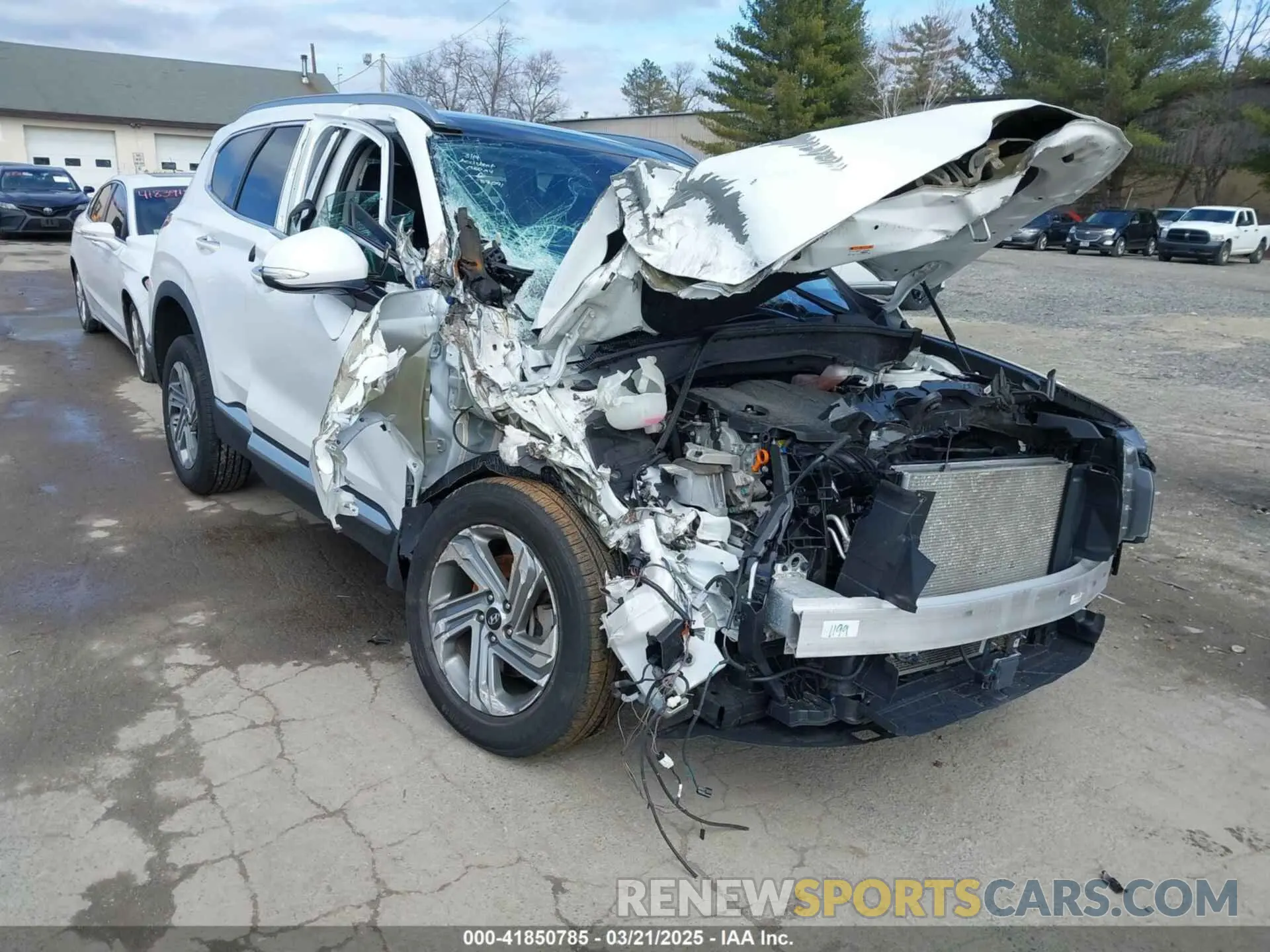 6 Photograph of a damaged car 5NMS3DAJ8MH323717 HYUNDAI SANTA FE 2021
