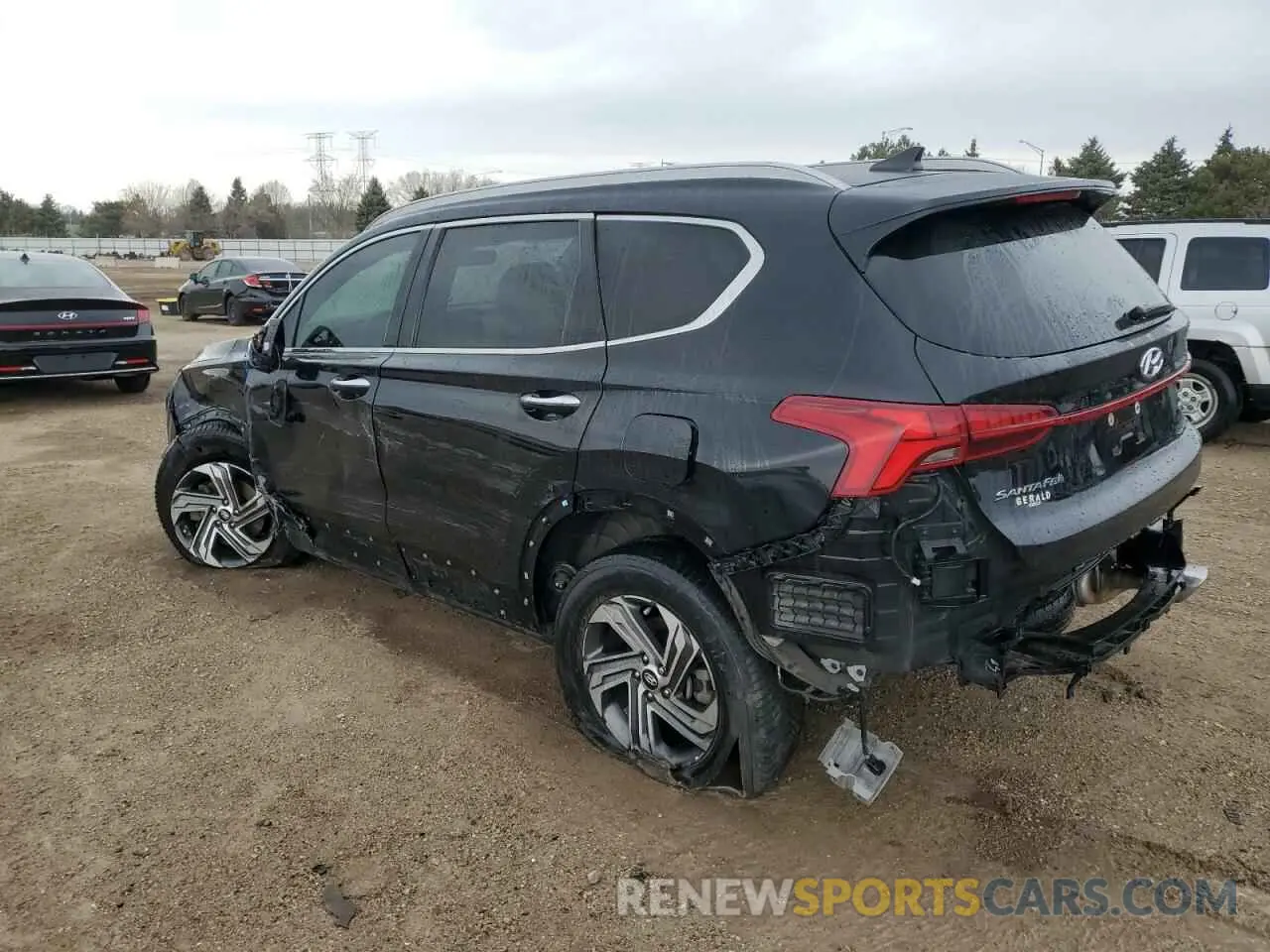 2 Photograph of a damaged car 5NMS3DAJ8MH324673 HYUNDAI SANTA FE 2021