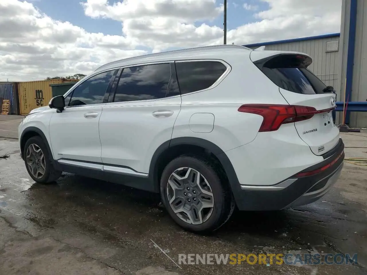 2 Photograph of a damaged car 5NMS44AL1MH318793 HYUNDAI SANTA FE 2021