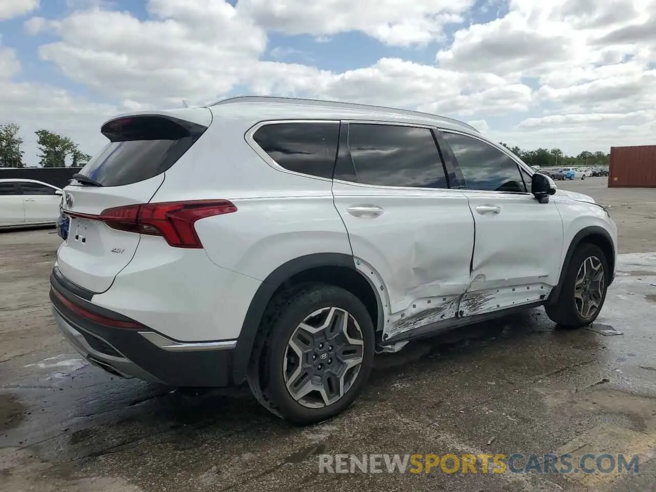 3 Photograph of a damaged car 5NMS44AL1MH318793 HYUNDAI SANTA FE 2021