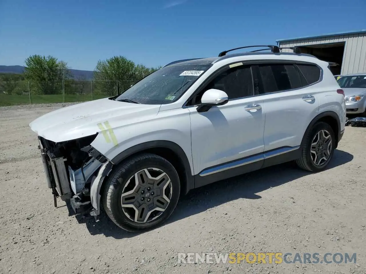 1 Photograph of a damaged car 5NMS44AL2MH362334 HYUNDAI SANTA FE 2021
