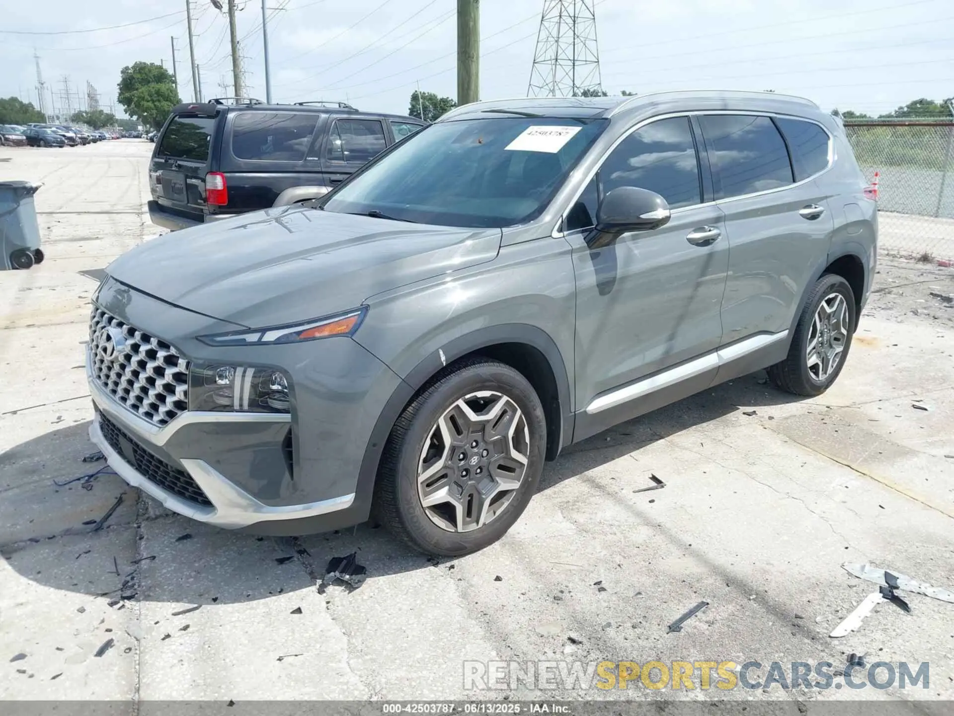 2 Photograph of a damaged car 5NMS44AL4MH335216 HYUNDAI SANTA FE 2021