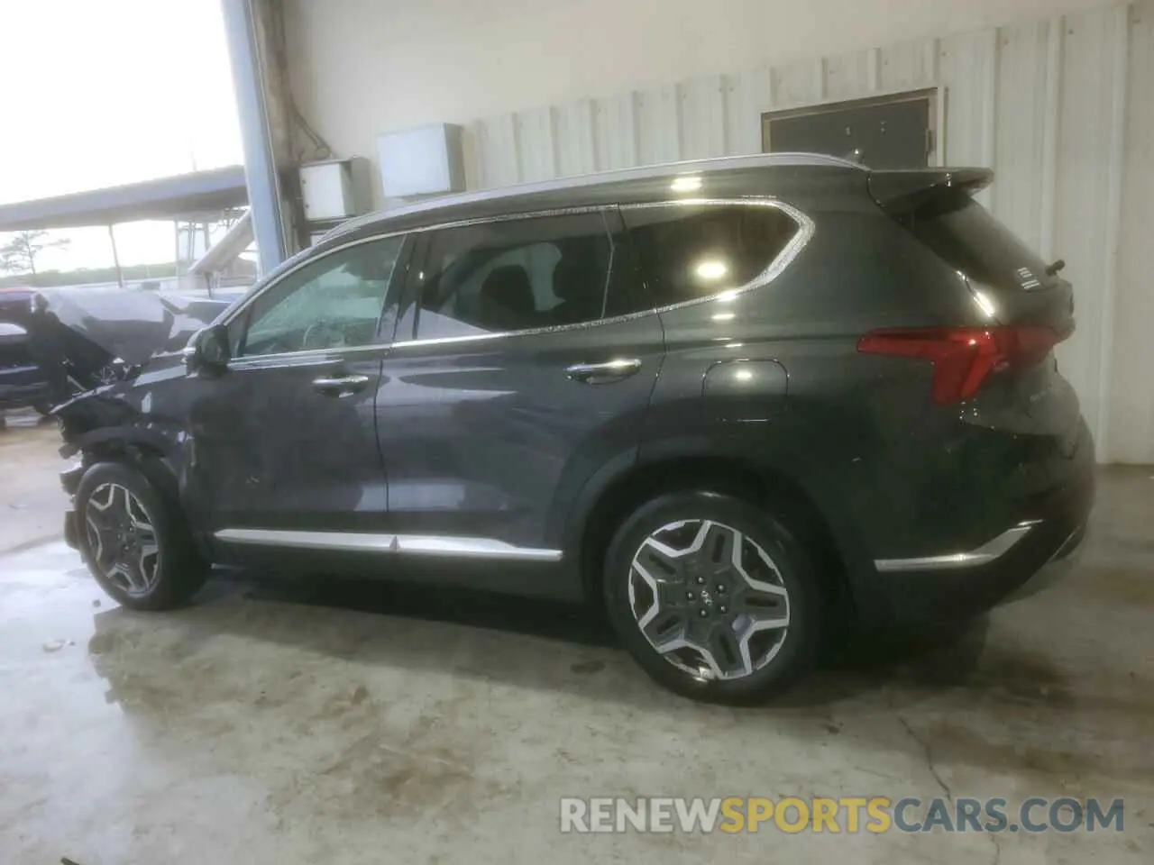 2 Photograph of a damaged car 5NMS44AL8MH333419 HYUNDAI SANTA FE 2021