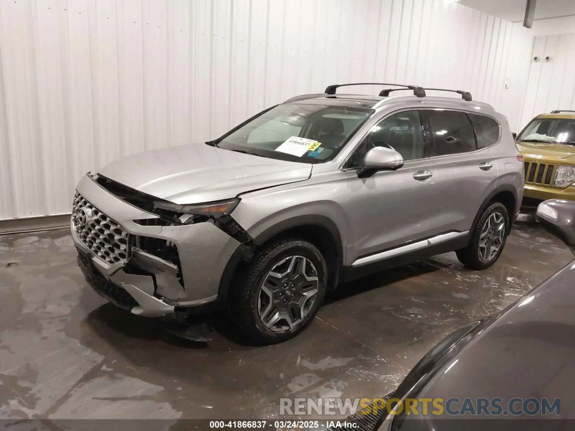 2 Photograph of a damaged car 5NMS4DAL6MH372039 HYUNDAI SANTA FE 2021