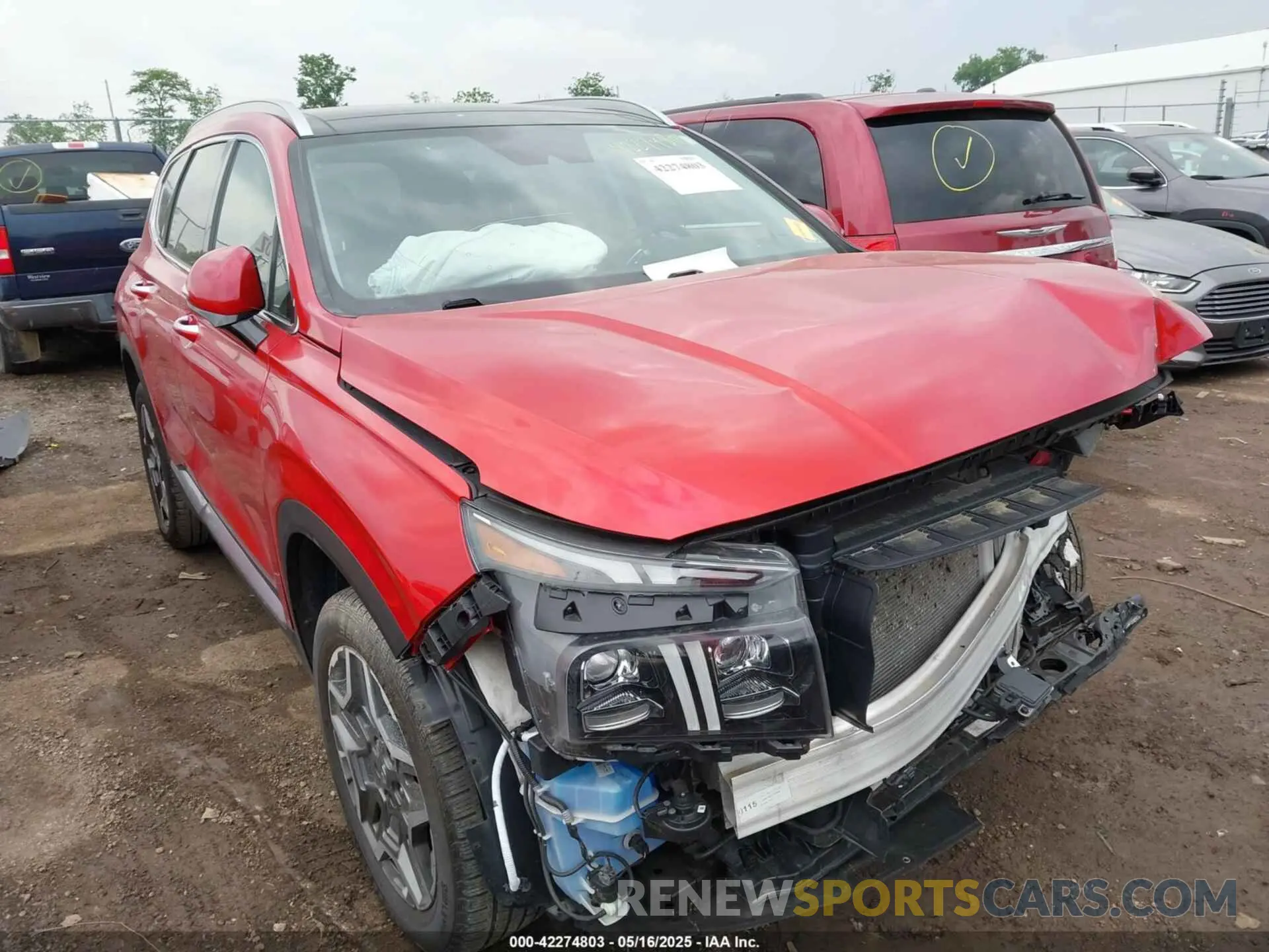 1 Photograph of a damaged car 5NMS4DAL9MH353646 HYUNDAI SANTA FE 2021