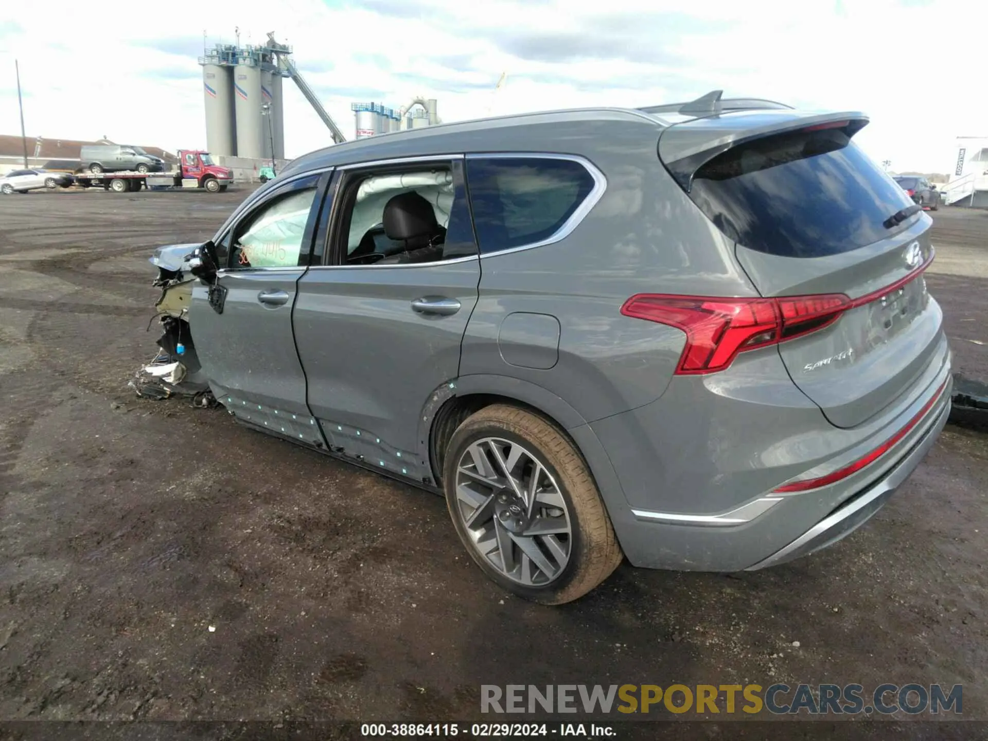 3 Фотография поврежденного автомобиля 5NMS5DAL0MH368517 HYUNDAI SANTA FE 2021