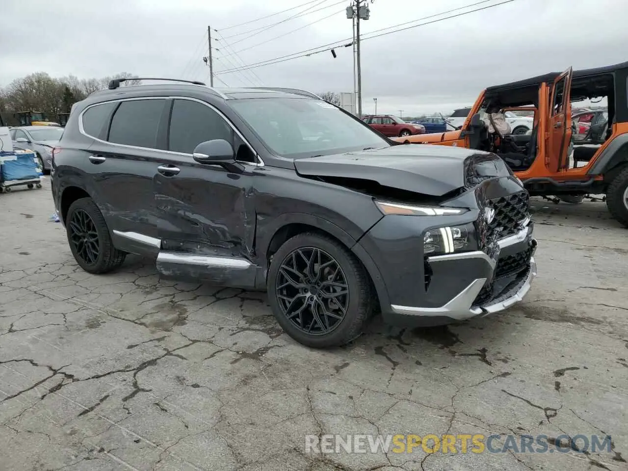 4 Photograph of a damaged car 5NMS5DAL4MH365037 HYUNDAI SANTA FE 2021