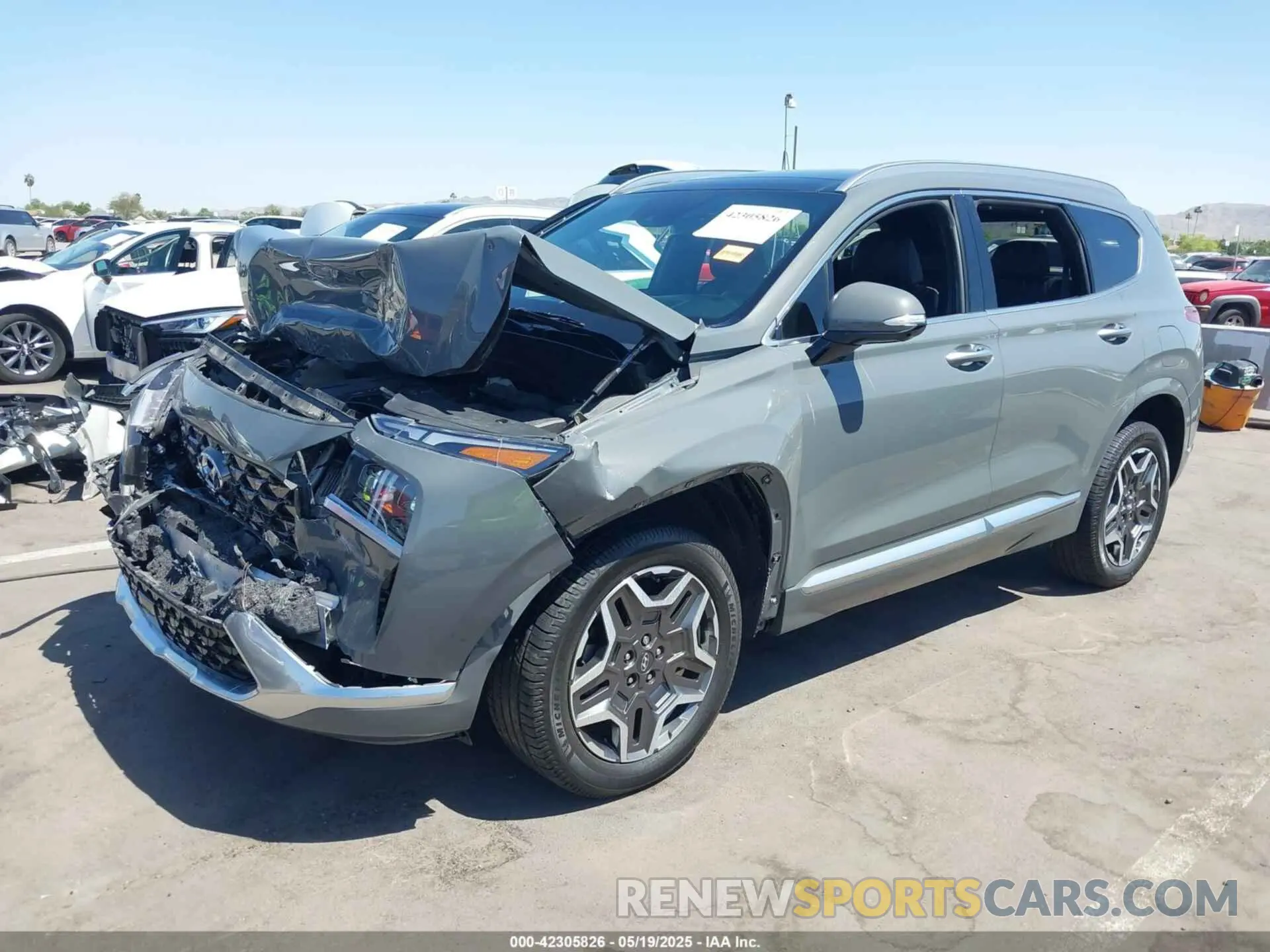 2 Photograph of a damaged car 5NMS5DAL5MH330166 HYUNDAI SANTA FE 2021