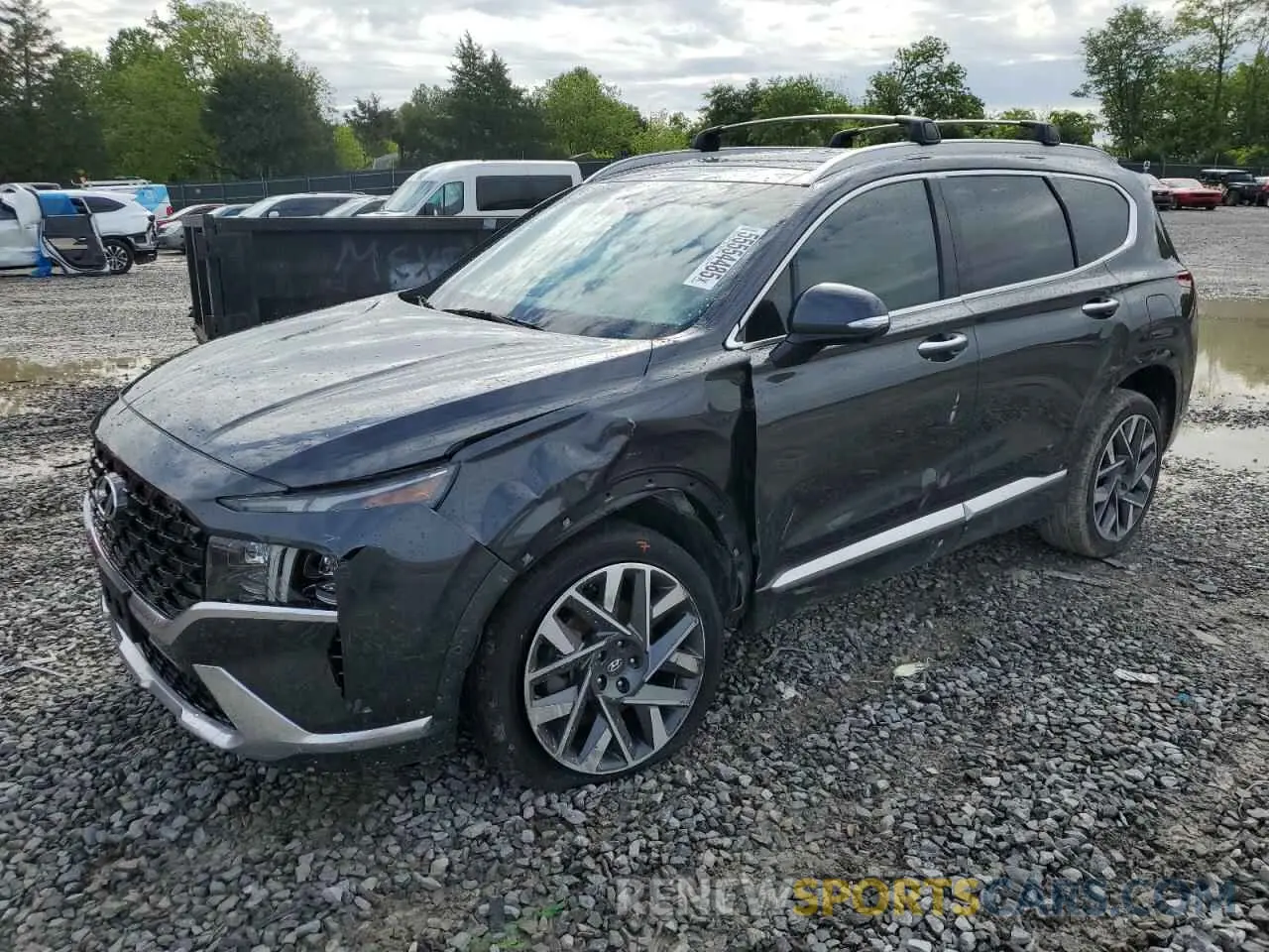 1 Photograph of a damaged car 5NMS5DAL7MH371138 HYUNDAI SANTA FE 2021
