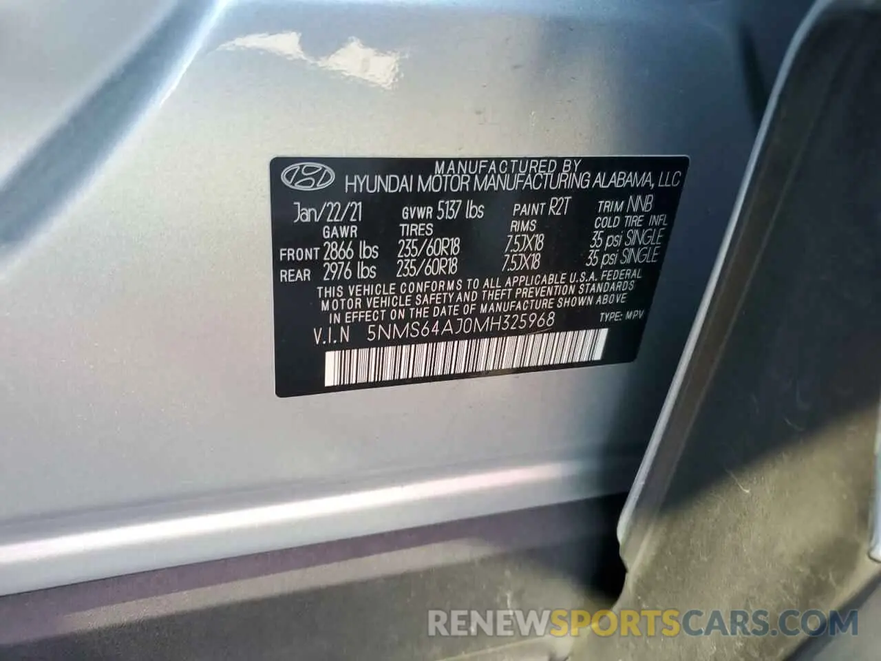 15 Фотография поврежденного автомобиля 5NMS64AJ0MH325968 HYUNDAI SANTA FE 2021