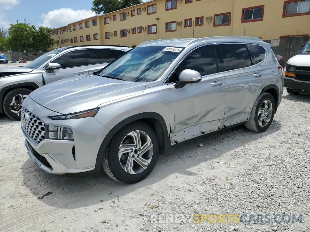 1 Photograph of a damaged car 5NMS64AJ0MH362566 HYUNDAI SANTA FE 2021