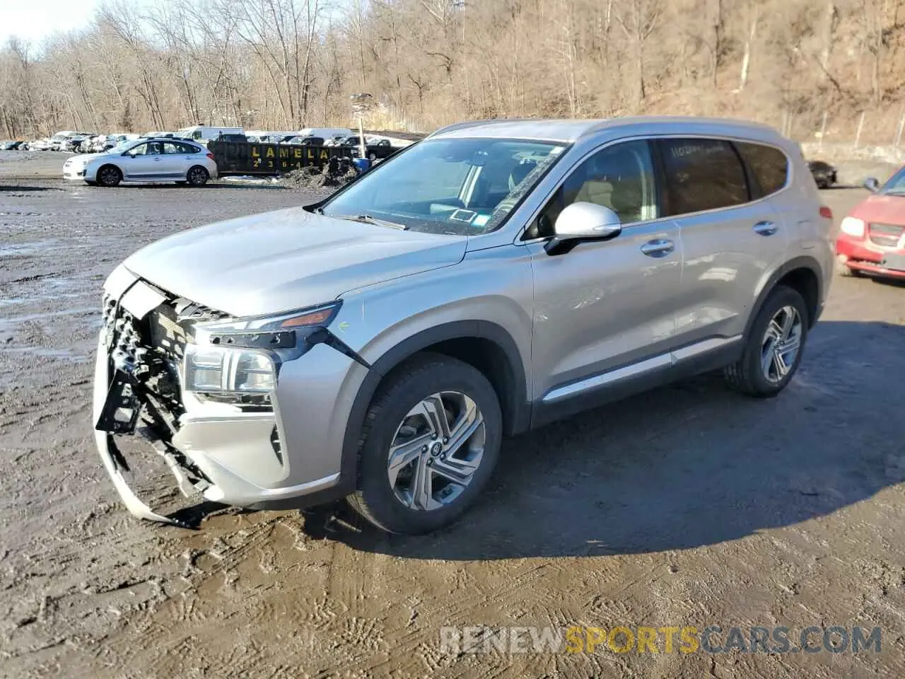 1 Photograph of a damaged car 5NMS6DAJXMH334824 HYUNDAI SANTA FE 2021