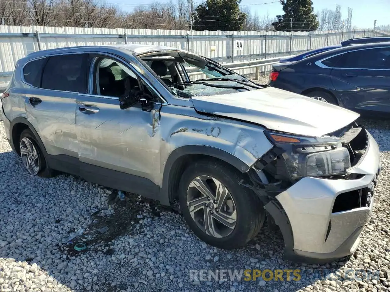 4 Photograph of a damaged car 5NMS14AJ0NH400698 HYUNDAI SANTA FE 2022
