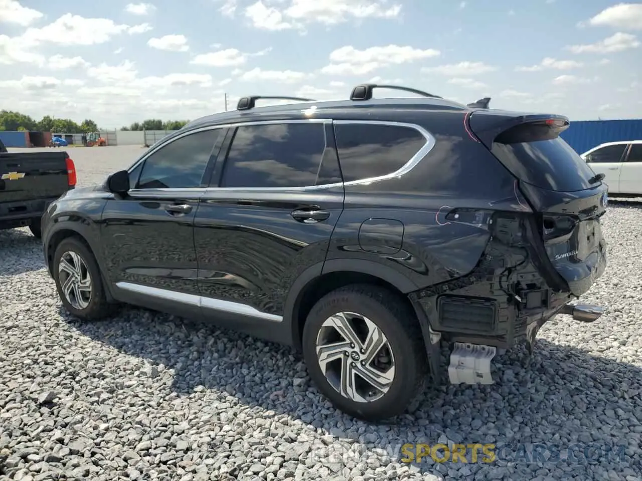 2 Photograph of a damaged car 5NMS24AJ0NH376576 HYUNDAI SANTA FE 2022