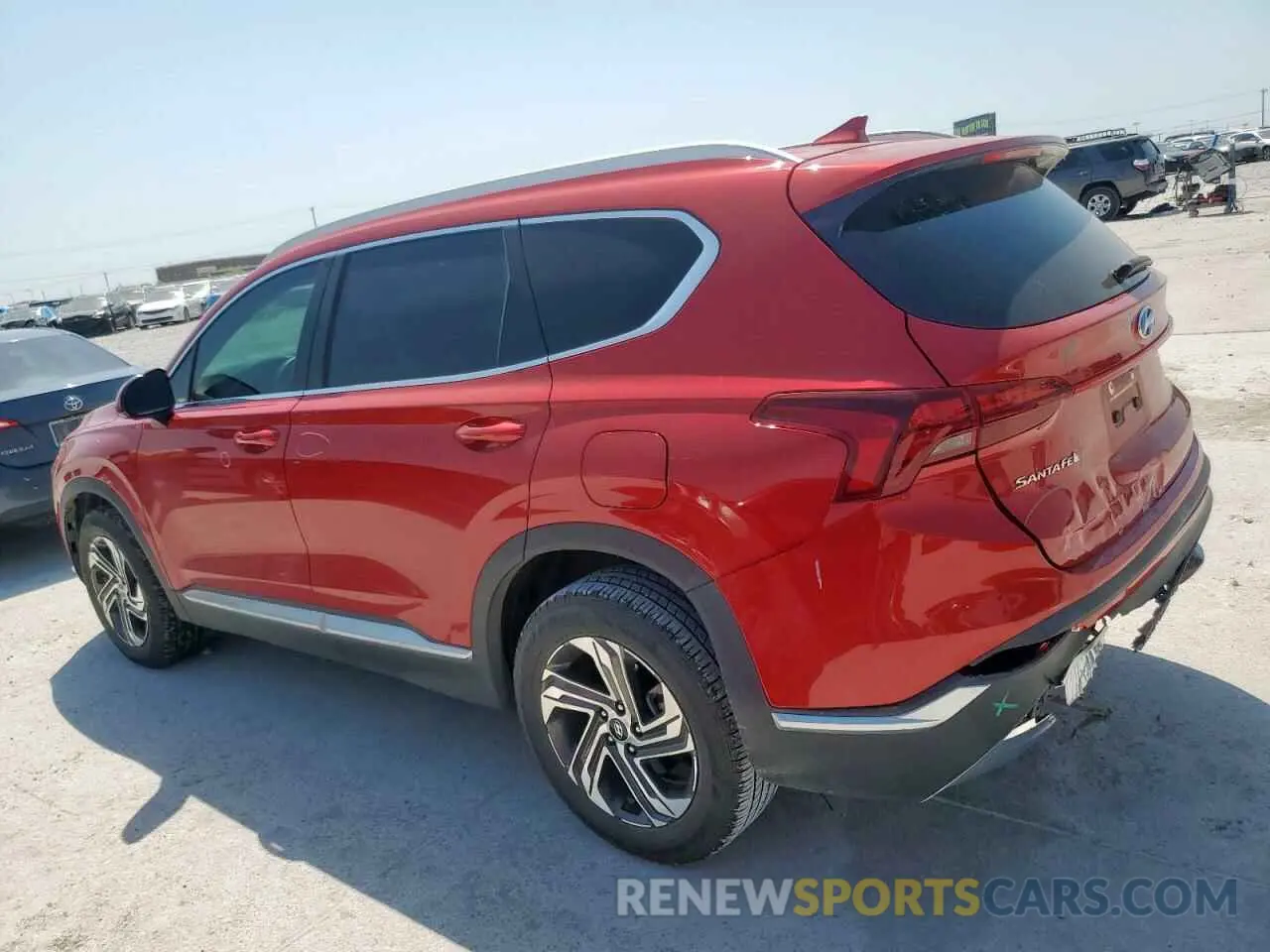 2 Photograph of a damaged car 5NMS24AJ0NH450644 HYUNDAI SANTA FE 2022