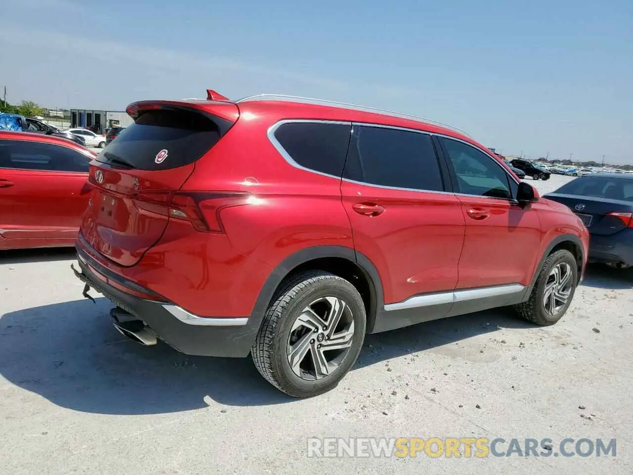 3 Photograph of a damaged car 5NMS24AJ0NH450644 HYUNDAI SANTA FE 2022