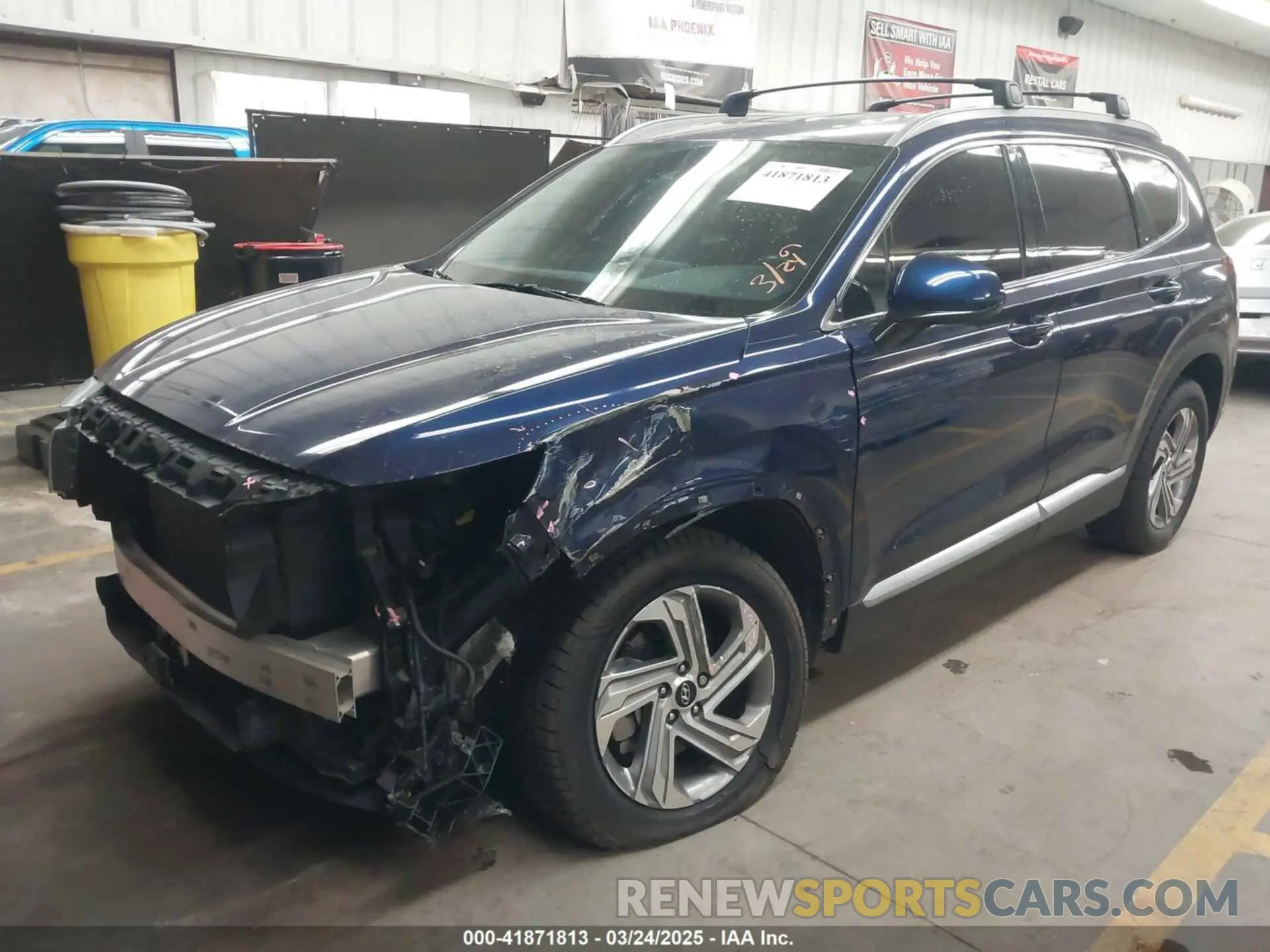 2 Photograph of a damaged car 5NMS24AJ2NH457840 HYUNDAI SANTA FE 2022
