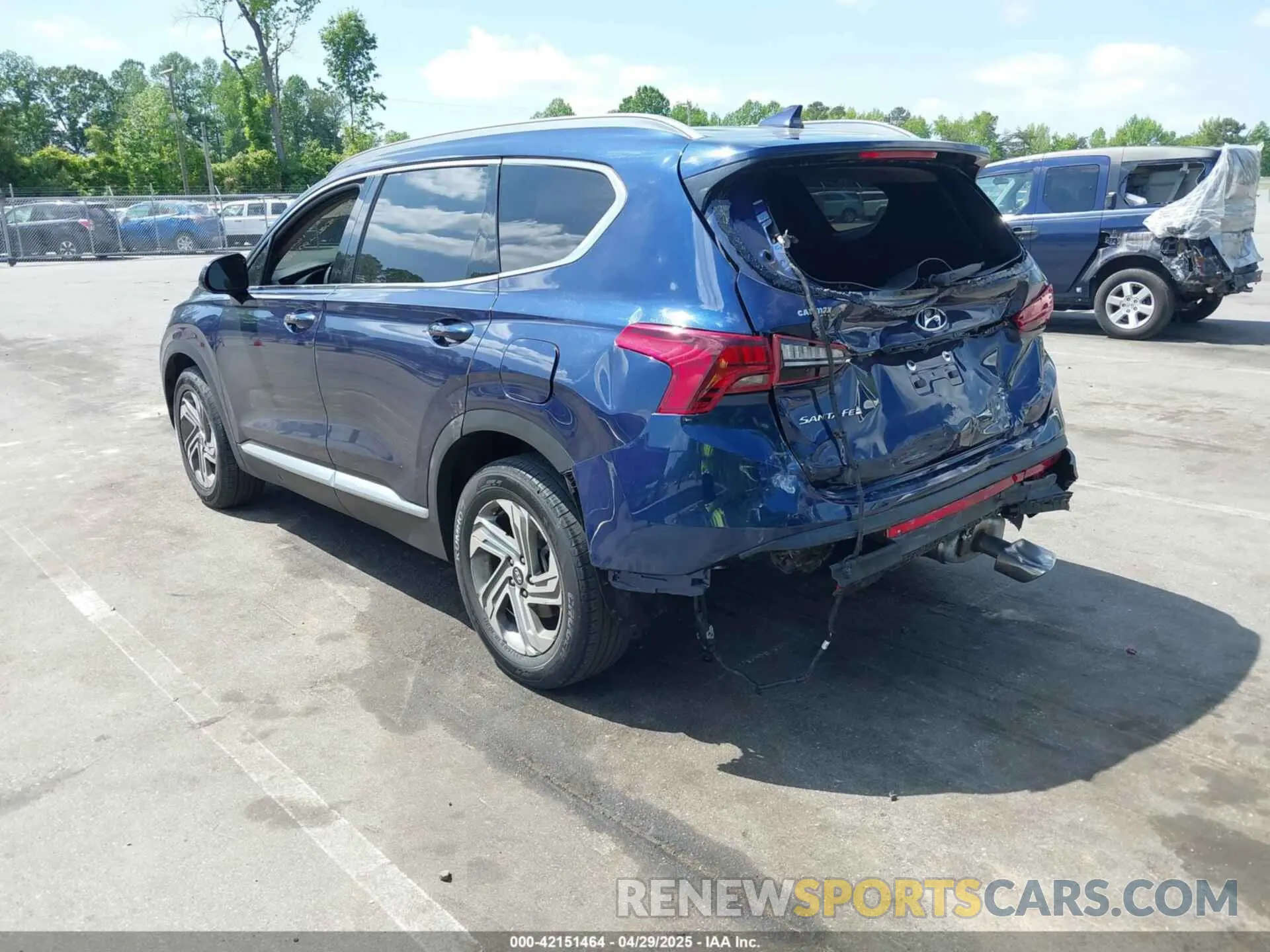 3 Фотография поврежденного автомобиля 5NMS24AJ5NH410687 HYUNDAI SANTA FE 2022