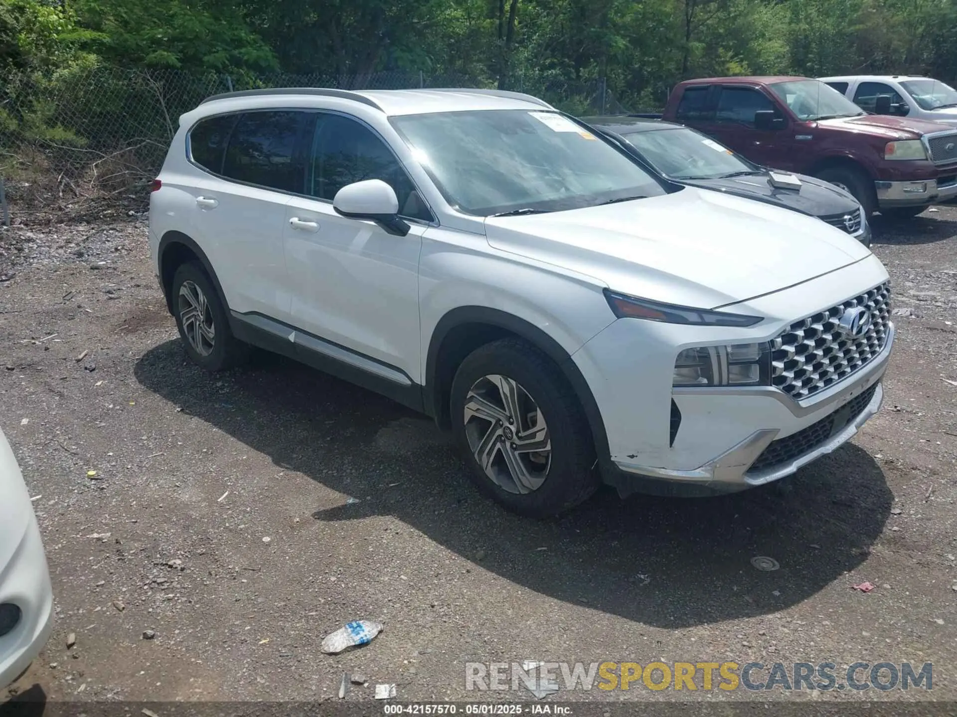1 Photograph of a damaged car 5NMS24AJ6NH473913 HYUNDAI SANTA FE 2022