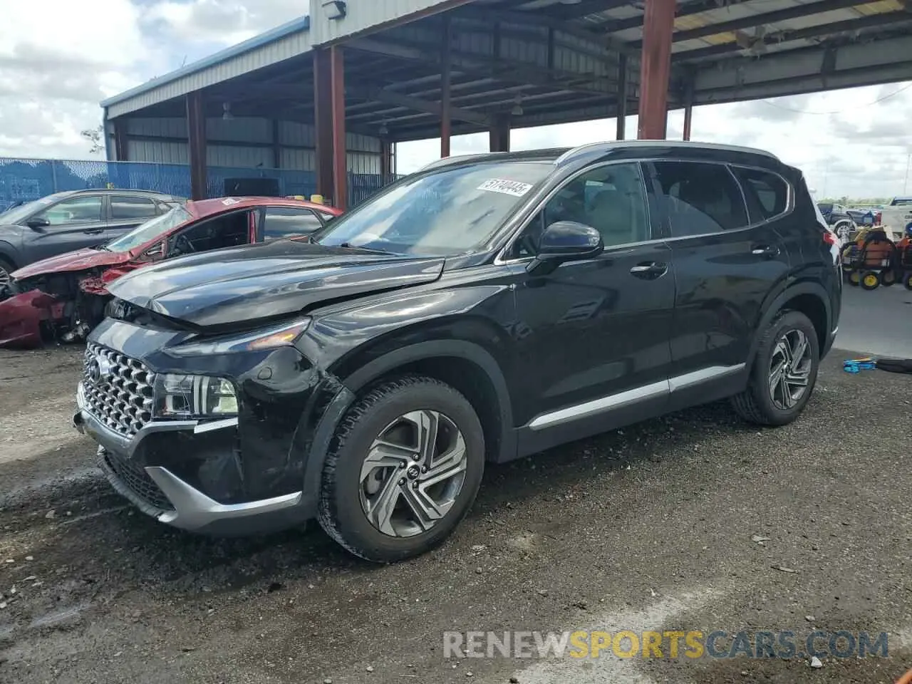 1 Photograph of a damaged car 5NMS24AJ7NH450754 HYUNDAI SANTA FE 2022