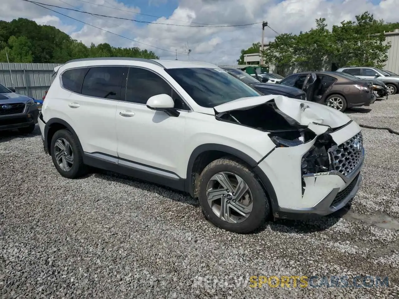 4 Photograph of a damaged car 5NMS24AJ9NH410918 HYUNDAI SANTA FE 2022