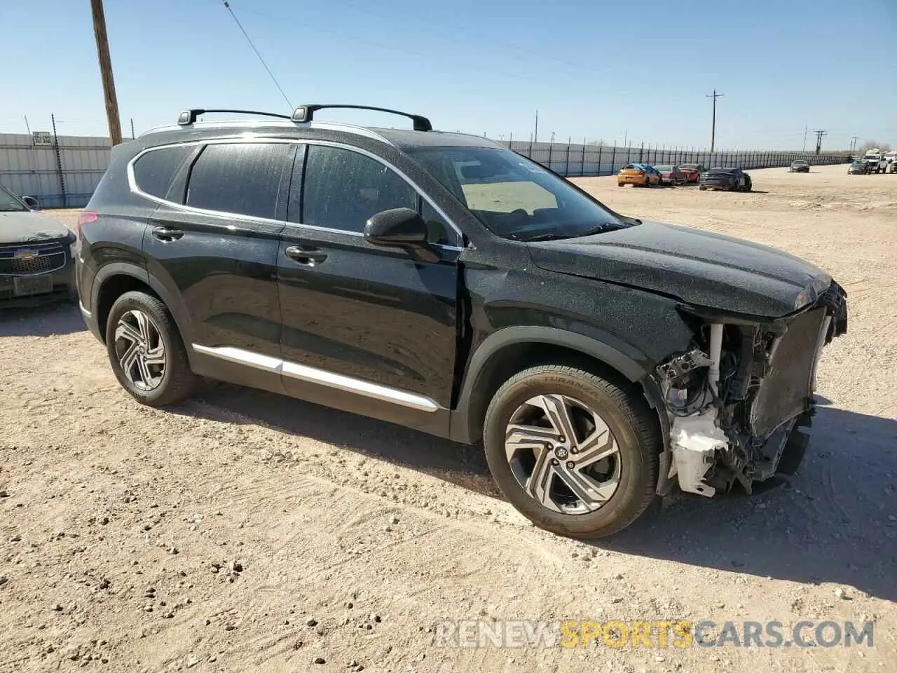 4 Фотография поврежденного автомобиля 5NMS24AJXNH377492 HYUNDAI SANTA FE 2022
