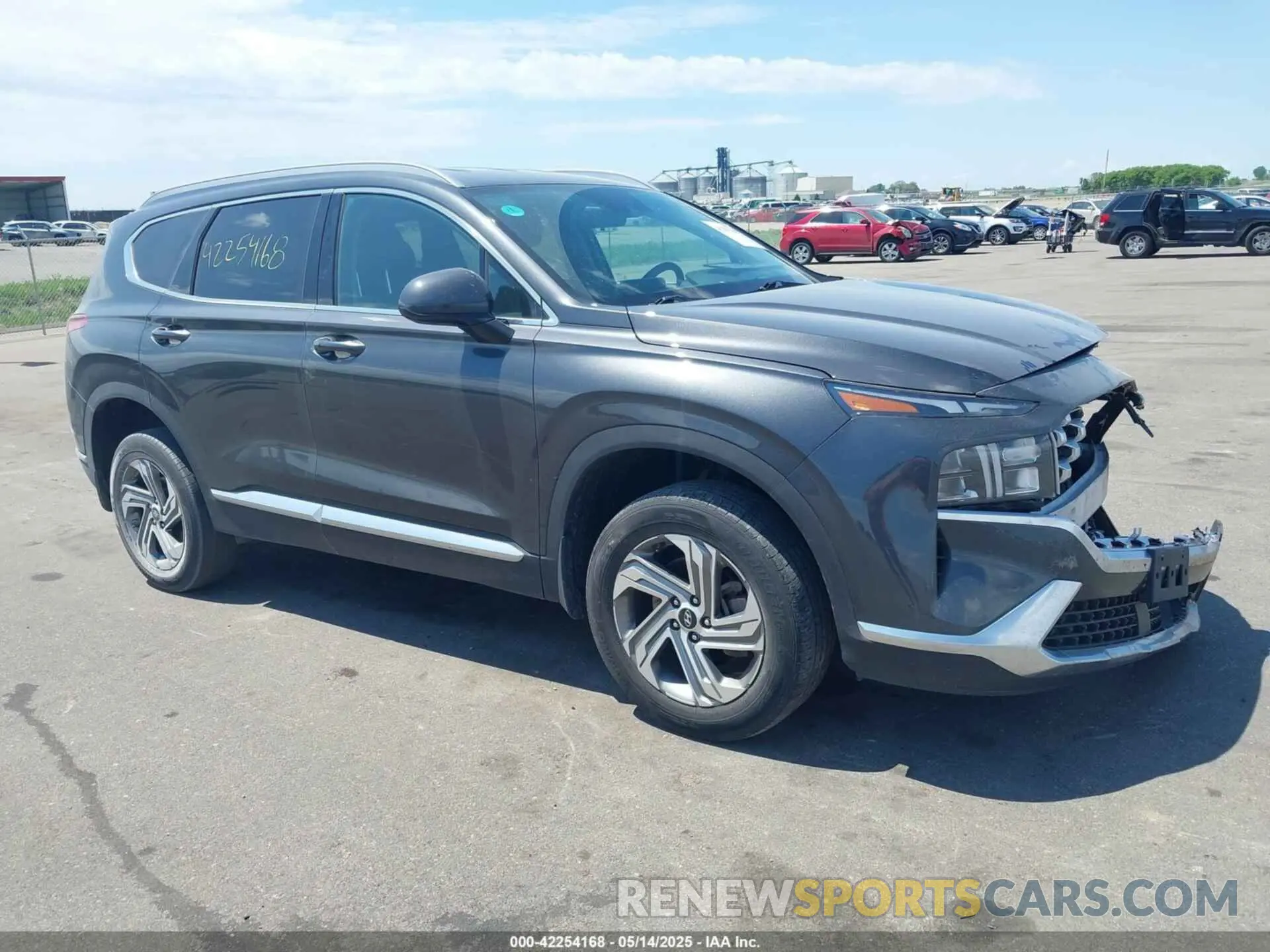 1 Photograph of a damaged car 5NMS2DAJ2NH388129 HYUNDAI SANTA FE 2022