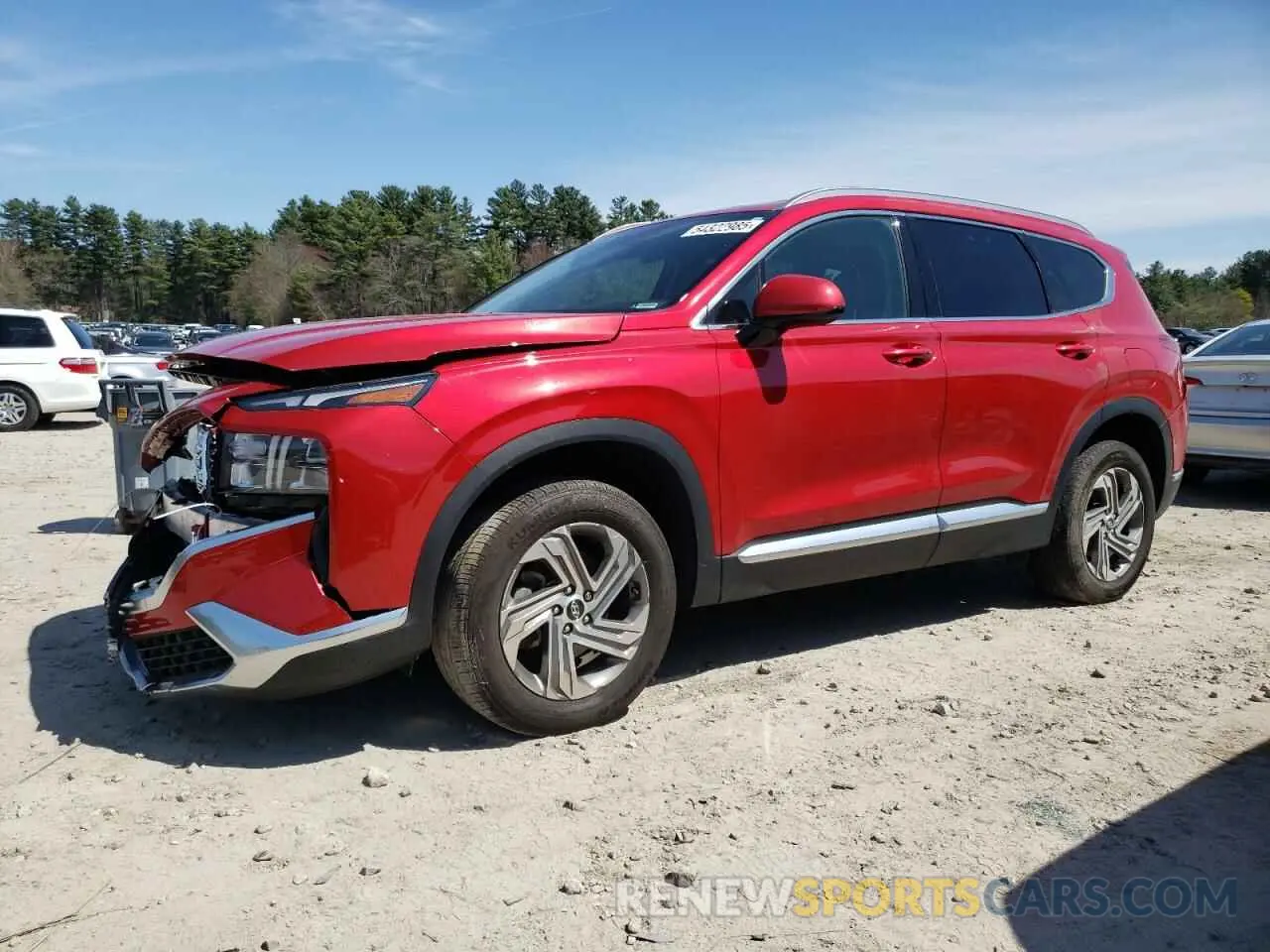 1 Photograph of a damaged car 5NMS2DAJ7NH481387 HYUNDAI SANTA FE 2022