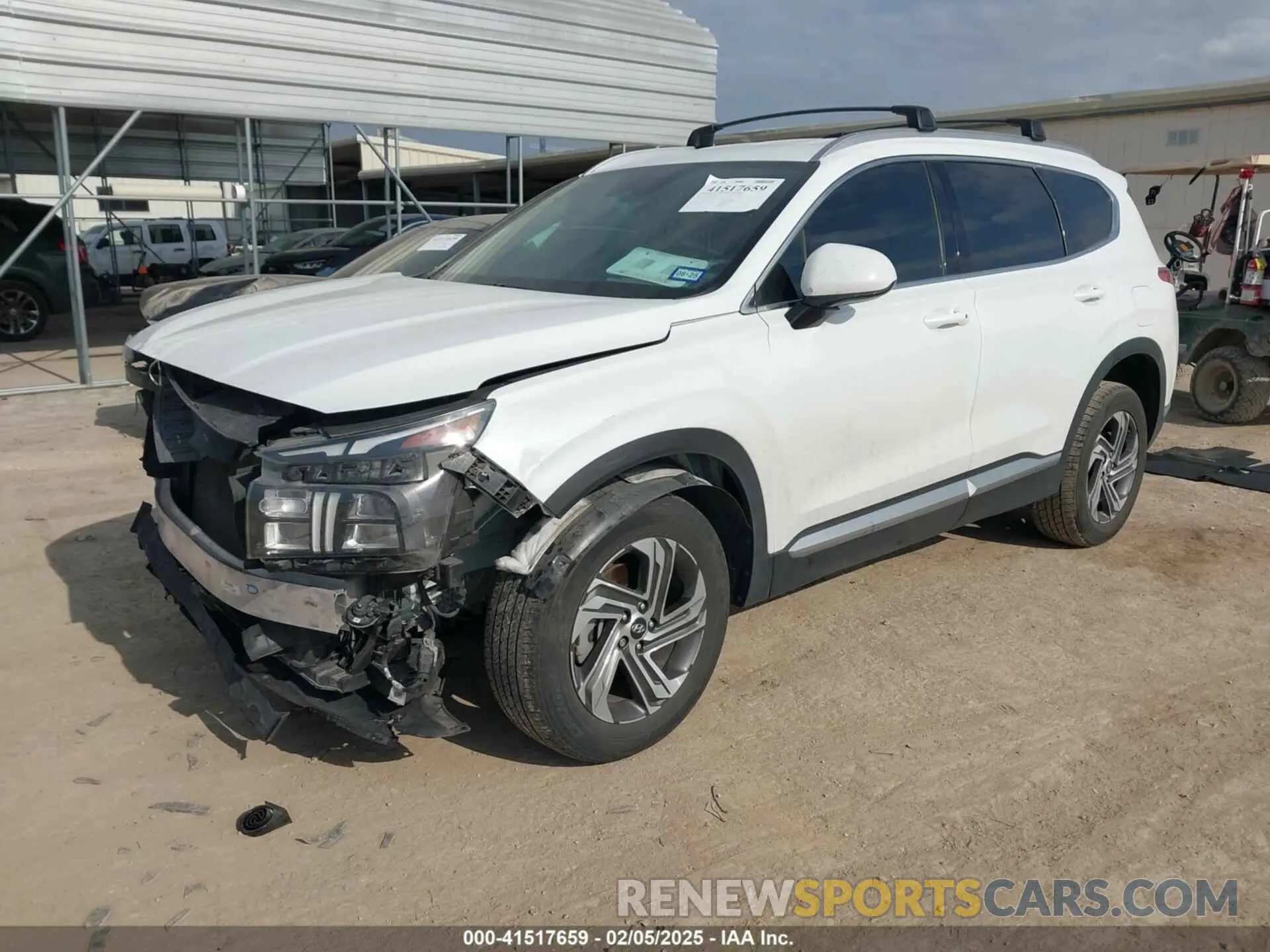 2 Photograph of a damaged car 5NMS2DAJ8NH474058 HYUNDAI SANTA FE 2022