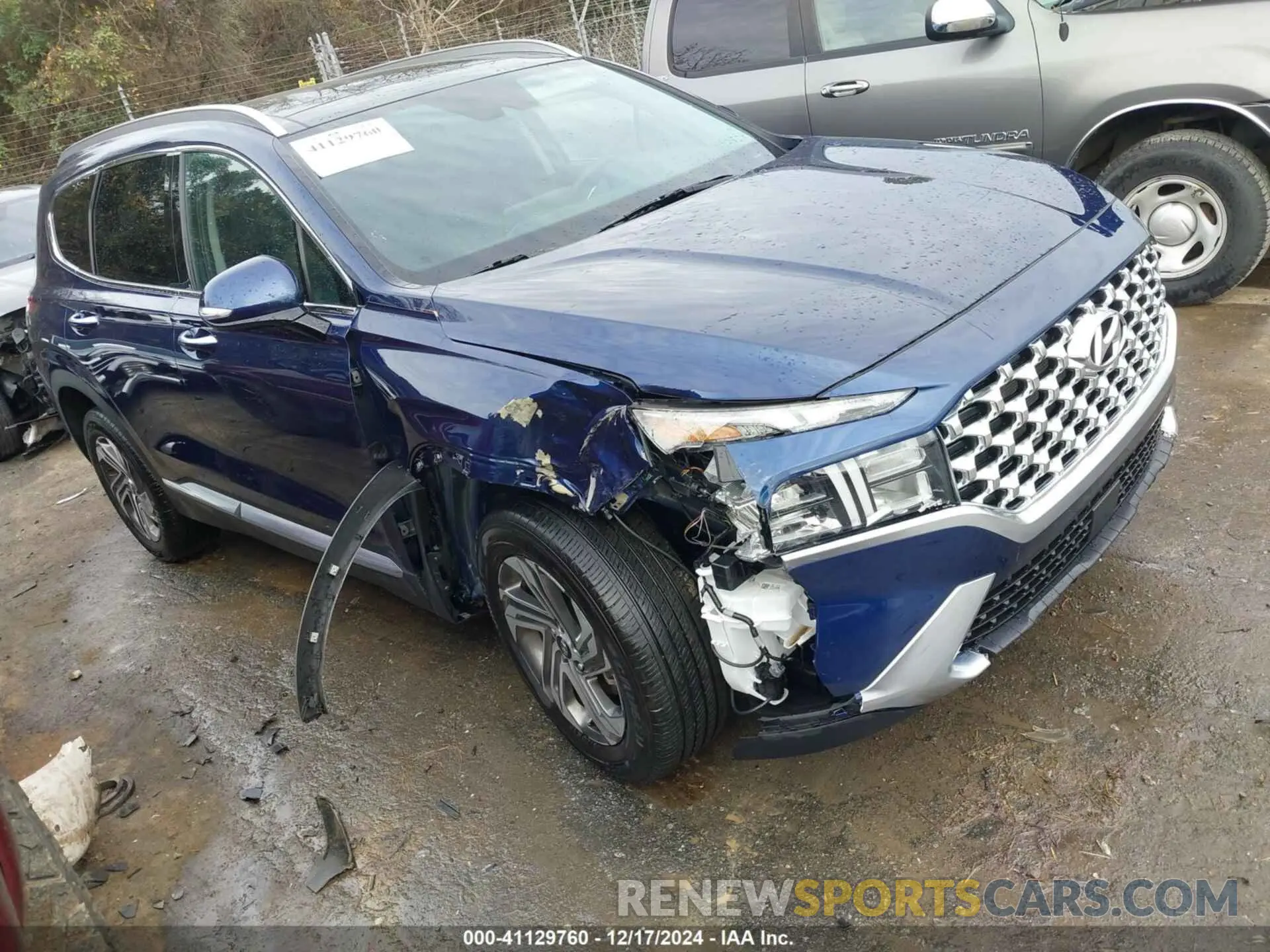 1 Photograph of a damaged car 5NMS34AJ8NH468161 HYUNDAI SANTA FE 2022
