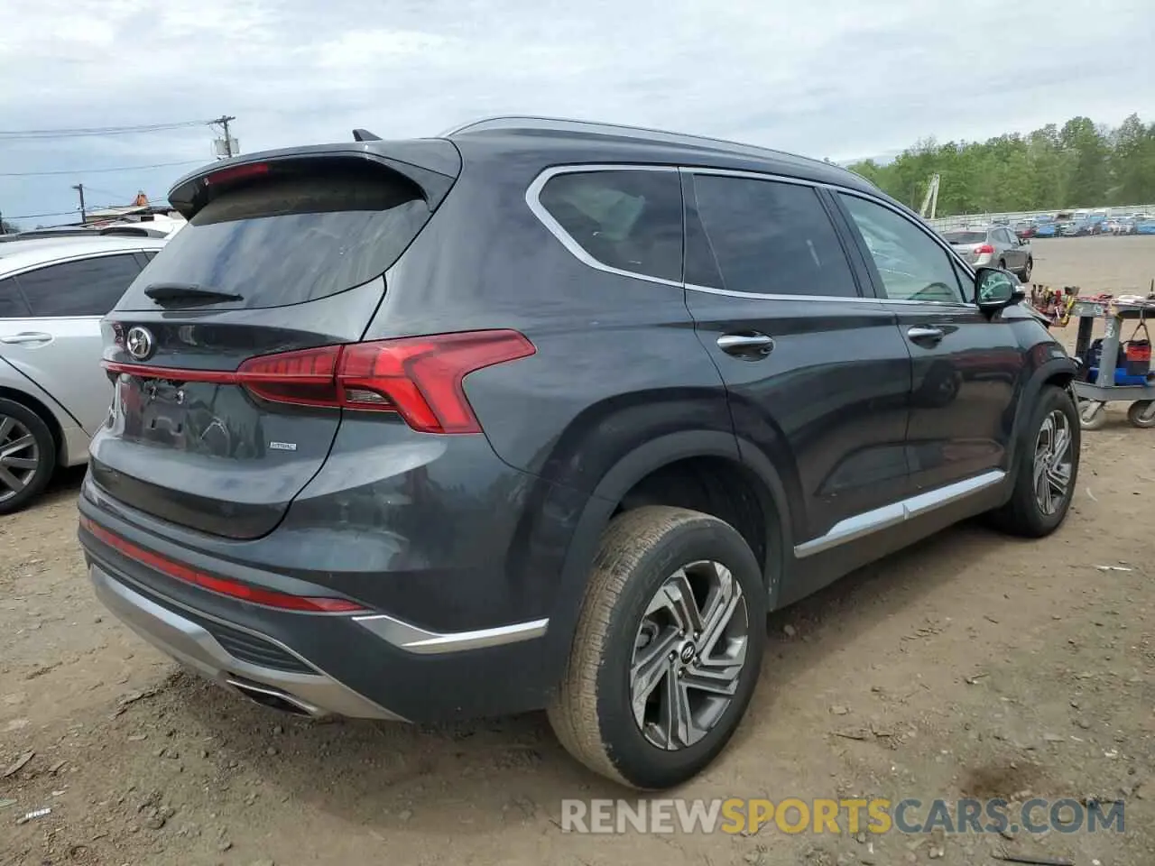 3 Фотография поврежденного автомобиля 5NMS3DAJ2NH392386 HYUNDAI SANTA FE 2022