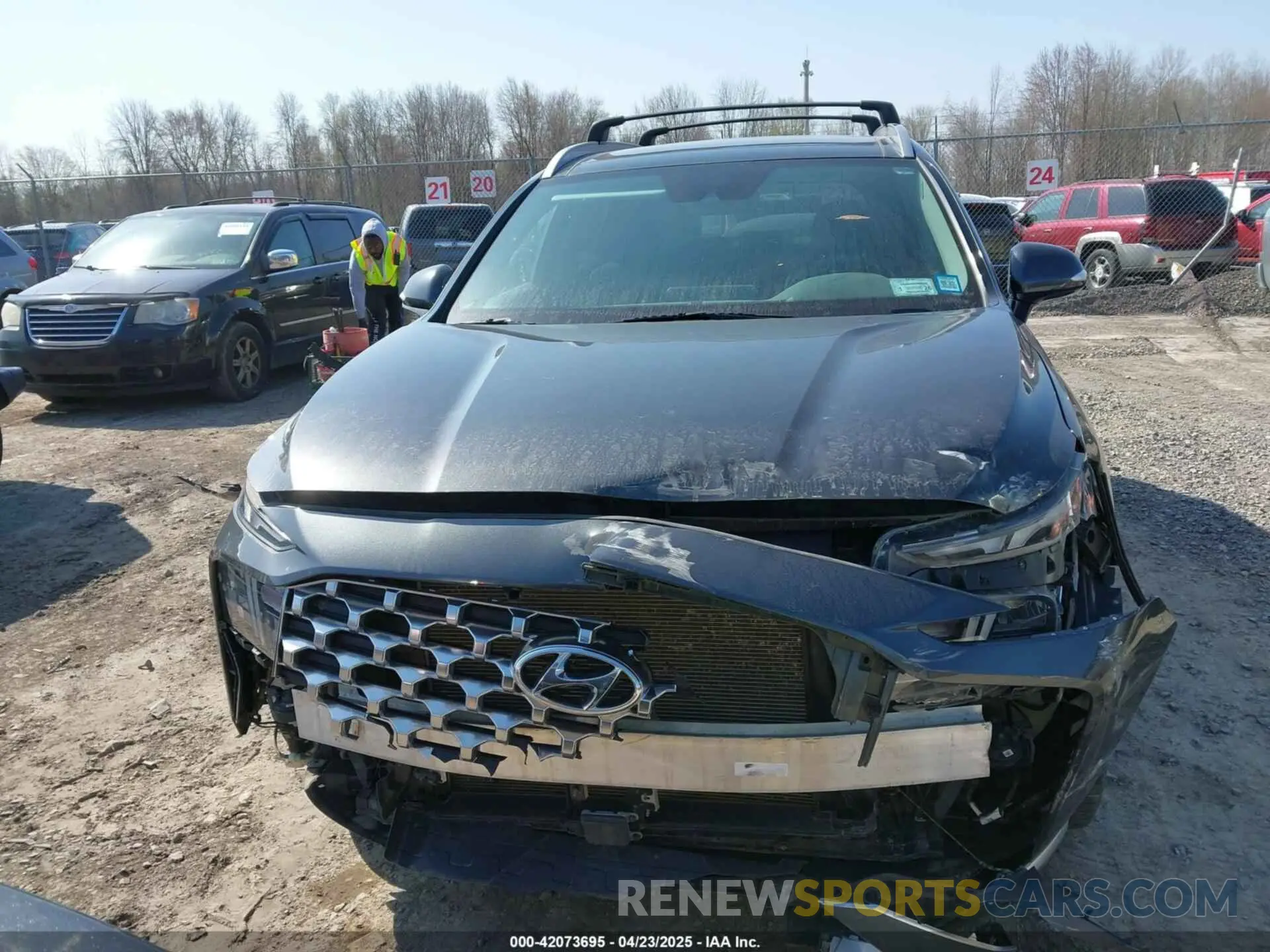 13 Photograph of a damaged car 5NMS3DAJ2NH444079 HYUNDAI SANTA FE 2022