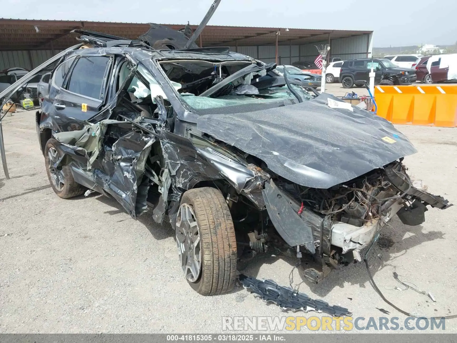 1 Photograph of a damaged car 5NMS3DAJ4NH456444 HYUNDAI SANTA FE 2022