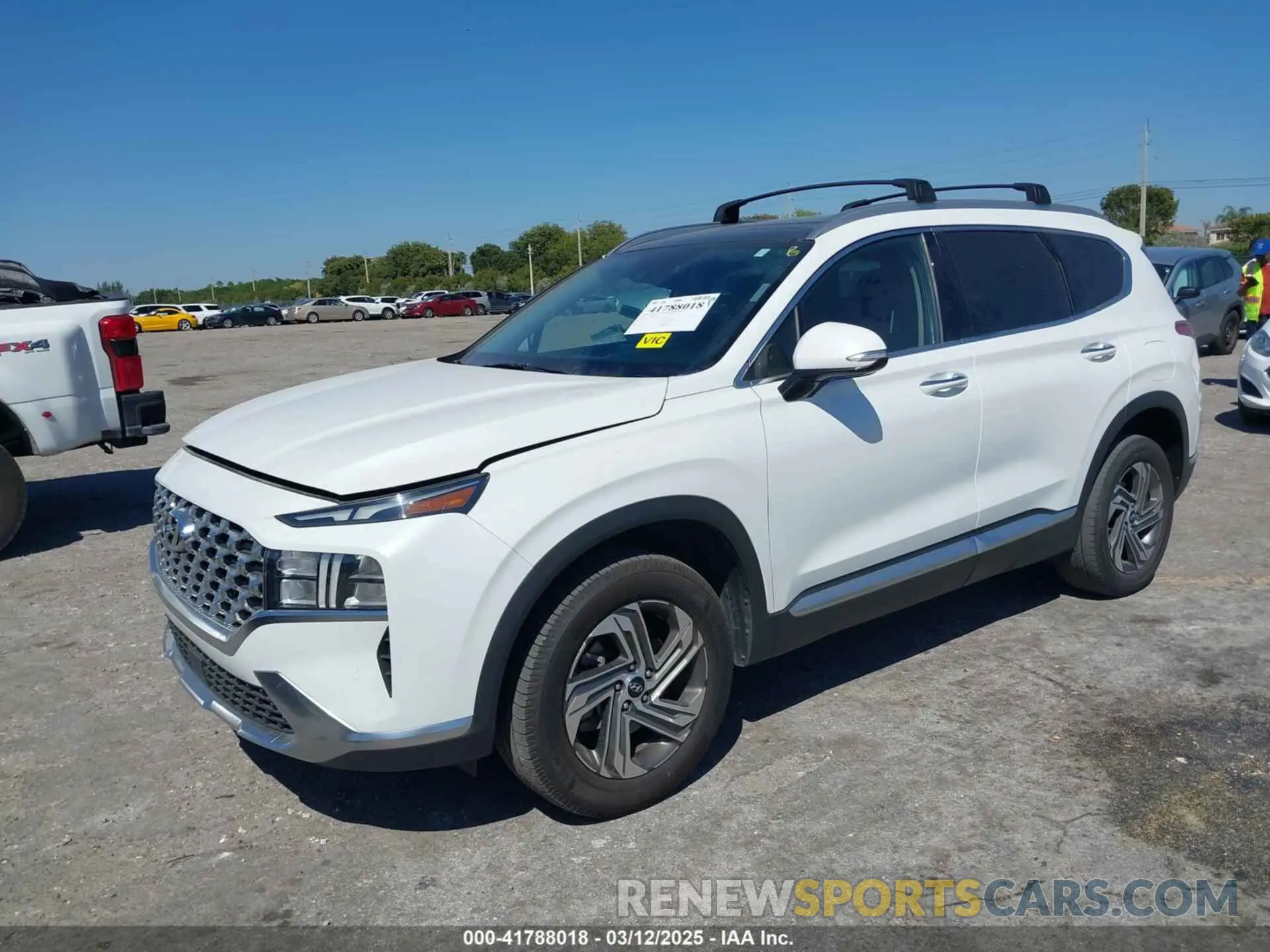 2 Photograph of a damaged car 5NMS3DAJ5NH437675 HYUNDAI SANTA FE 2022