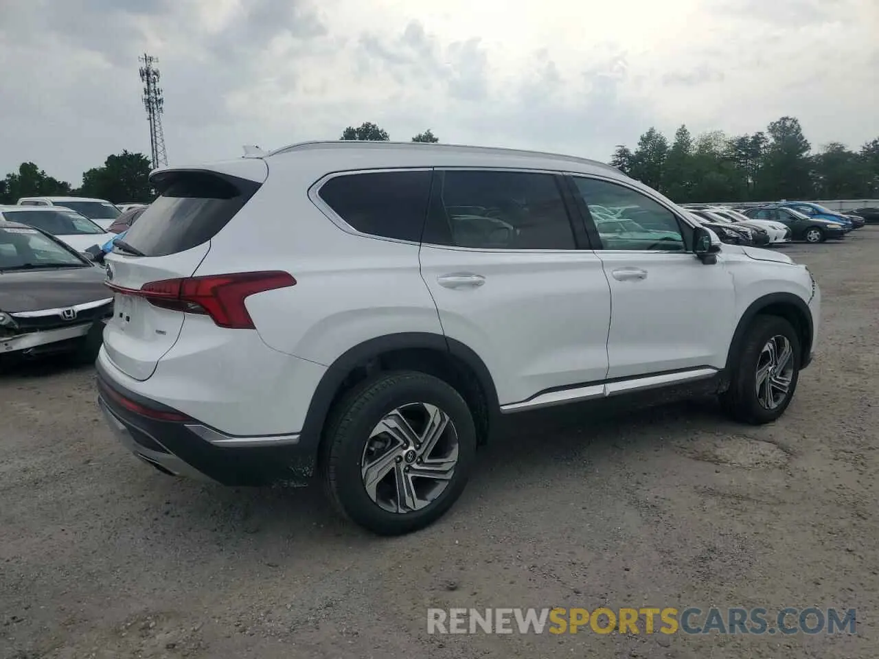 3 Photograph of a damaged car 5NMS3DAJ6NH406290 HYUNDAI SANTA FE 2022